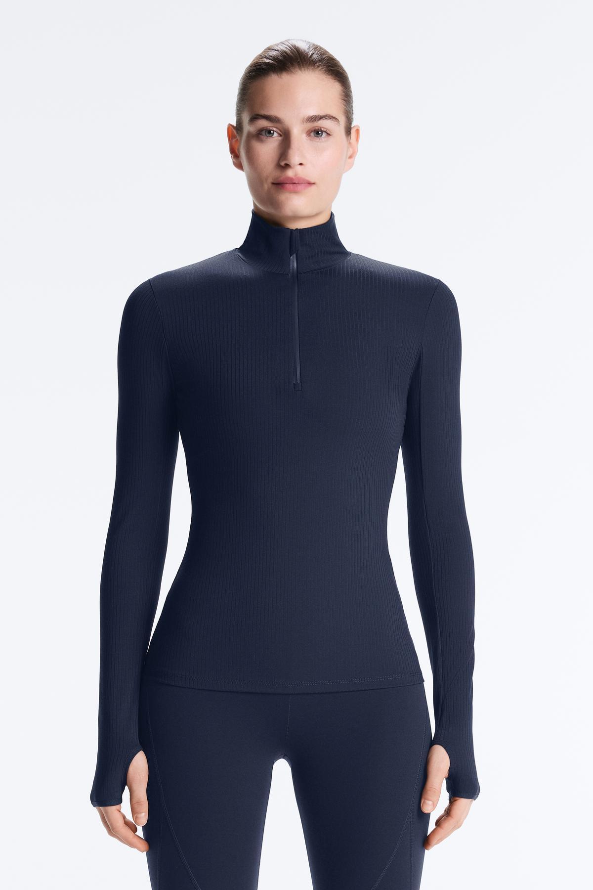 Ribbed thermal underwear tee