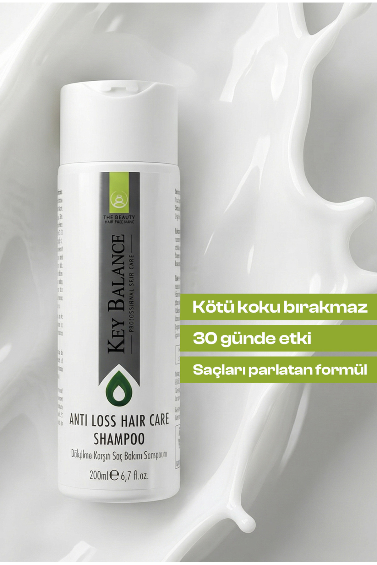 KeyBalance Anti-Loss Hair Care Set – Dökülme Karşıtı Saç Bakım Seti (Şampuan + Sprey) — kb-dok-set01 — تصویر 4 از 5