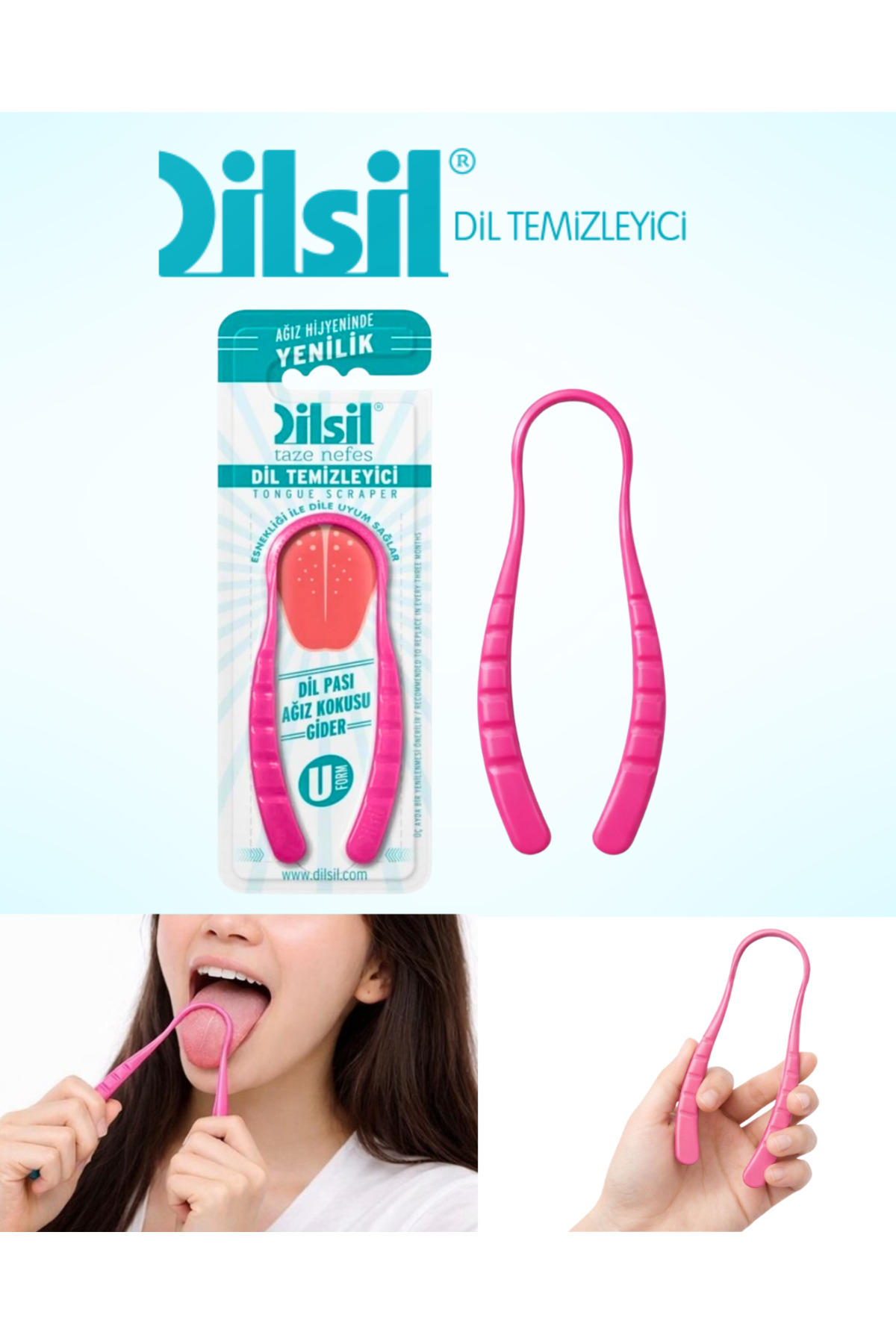 Dilsil Dil Temizleyici Ağız Kokusunda Etkili Pembe - Fiyatı, Yorumları