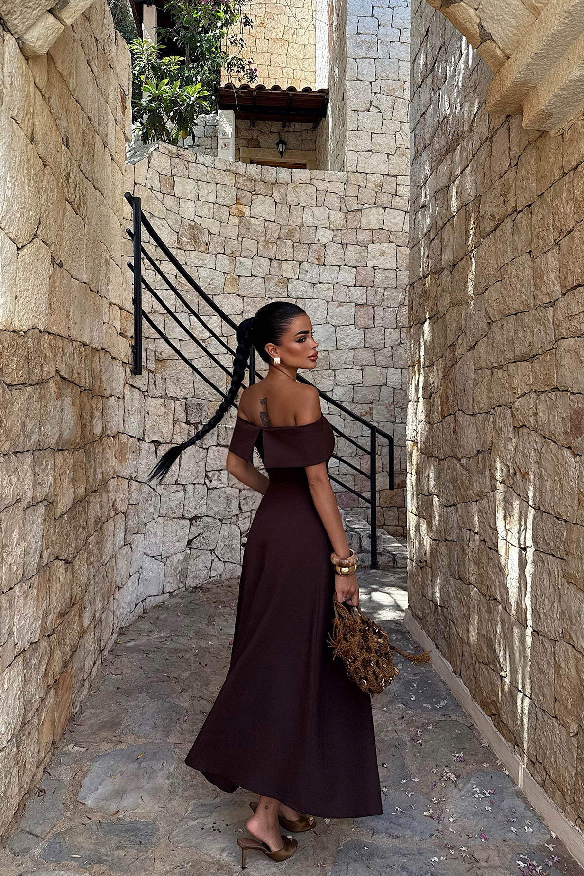 TANISA  TNS-4412 Creil Elbise – Sade ve Şık Tasarım-Double Kumaştan Üretilmiştir - Görsel 5