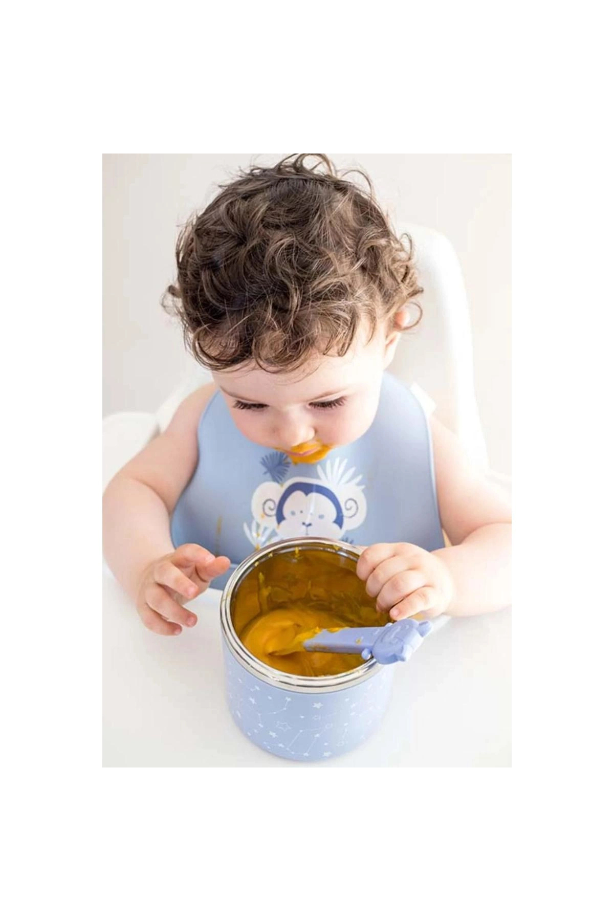 saro İki Katlı Termos Yemek / Mama Kabı 820ml Yeşil fotoğrafı 4 (önizleme)