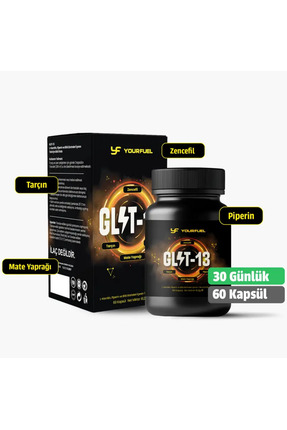 yourfuel GL1T-13 L-Karnitin + Özel Bitkisel Karışım Ekstreli 60 Kapsül (30 Gü...