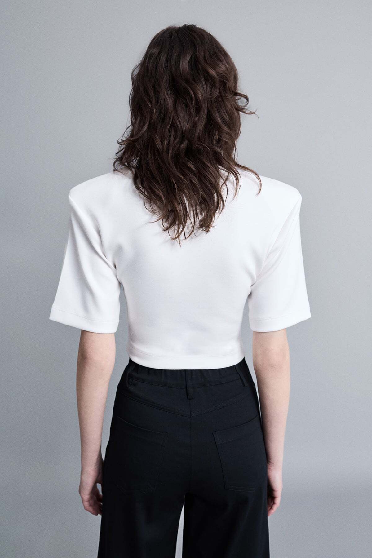 VATKALI  Polo Yaka Vatkalı Bluz - Görsel 5