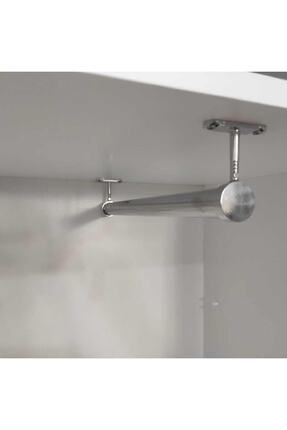 Genel Markalar Dolap Içi (50cm) Krom Yuvarlak Askı Borusu( Askı Borusu +flanş...