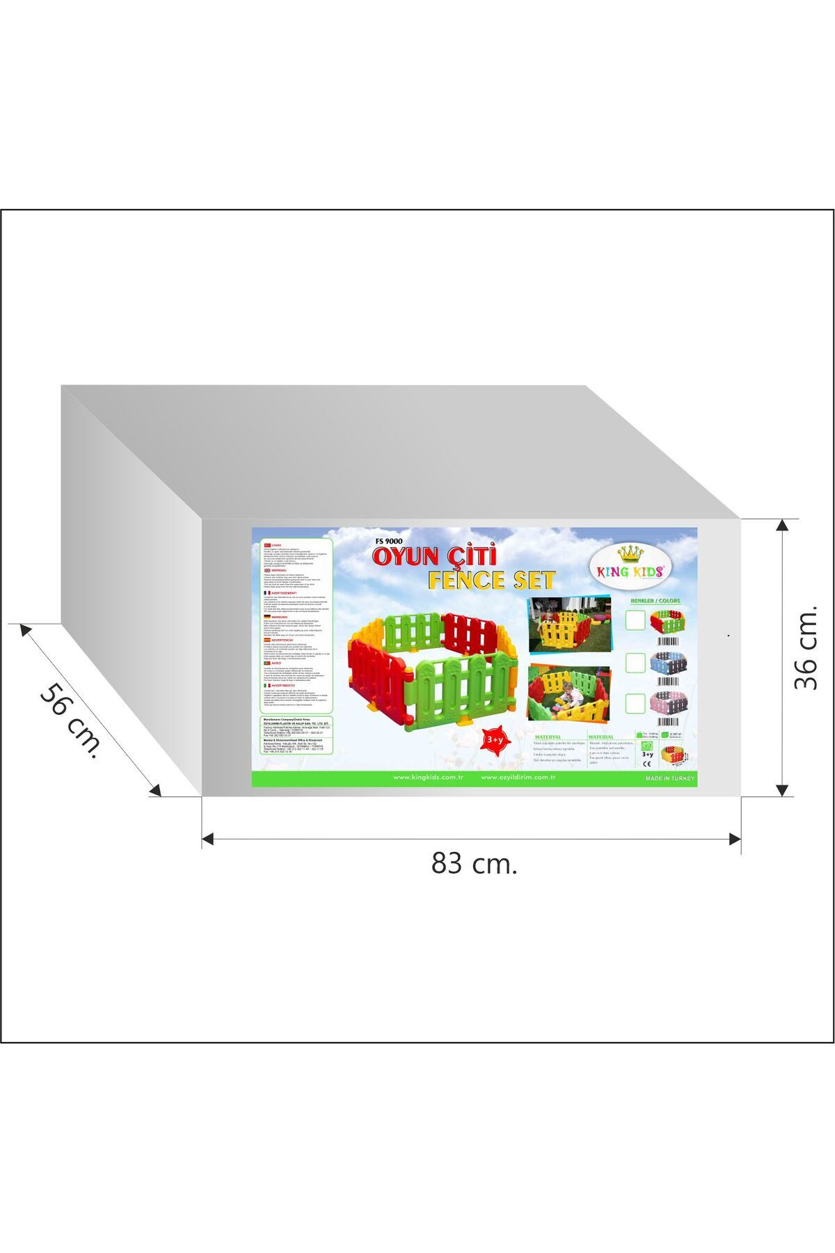 MUPARK 6 Parçalı Oyun Çiti ve Top Havuzu Anaokulu Tipi 3 Renkli Güvenli Bariyer fotoğrafı 3 (önizleme)