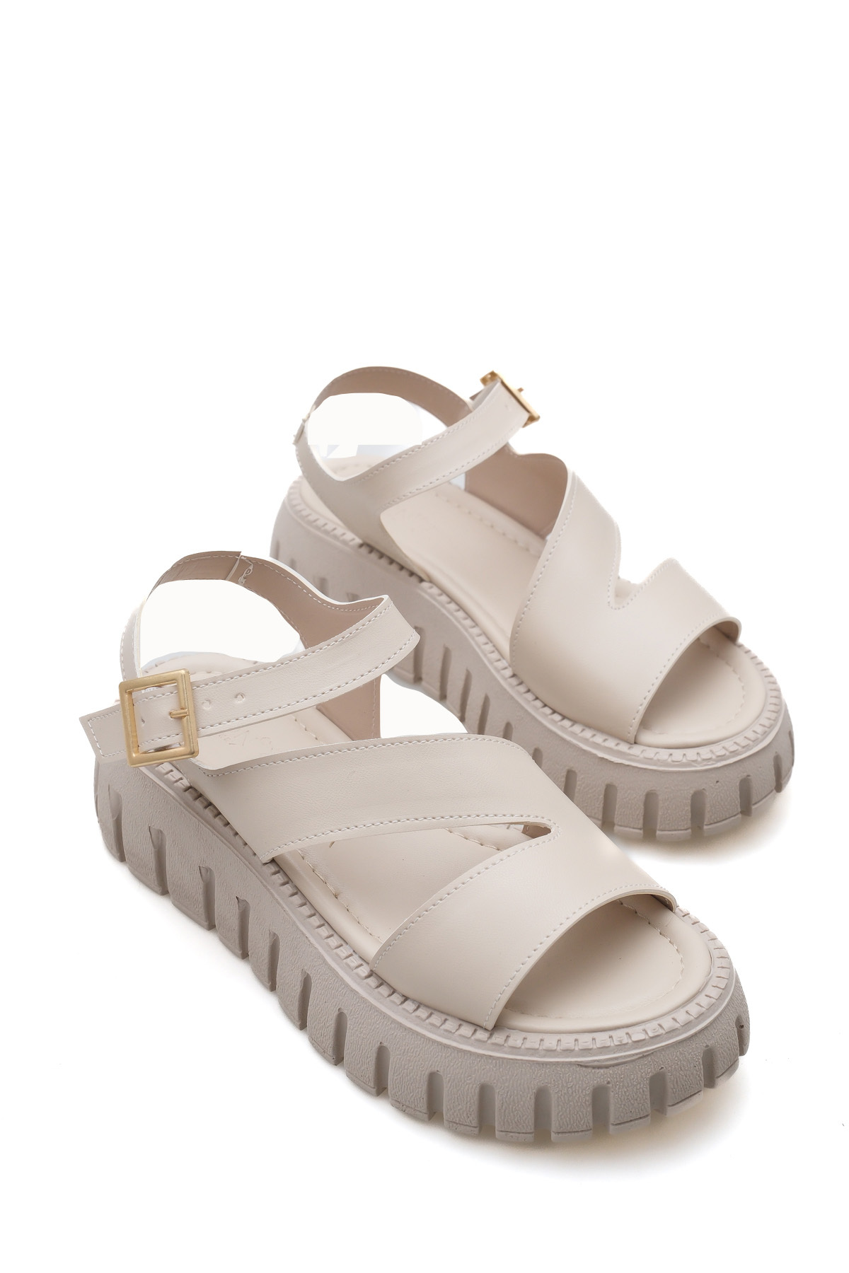Riccon Phoebe Mia Damen Sandalen 0012607 Beige