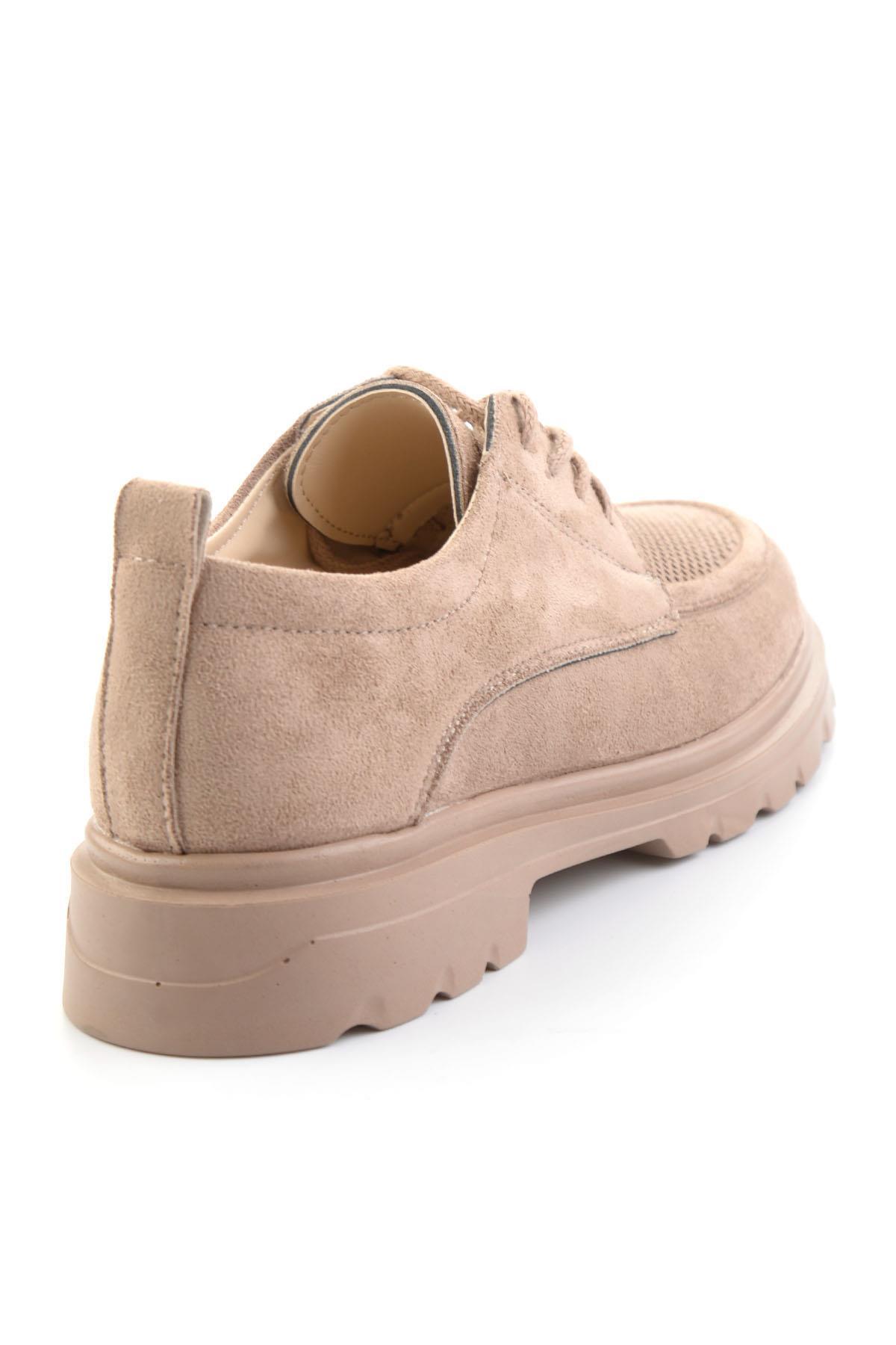Bambi Vizon Kadın Loafer Ayakkabı K01536103372 görsel 3