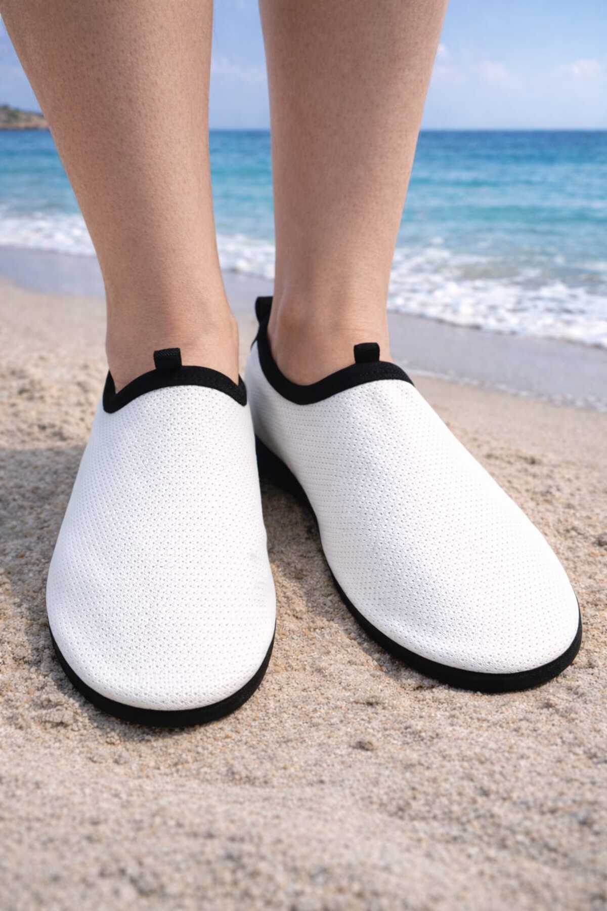 Savana Nefes Alan Kauçuk Taban Unisex Altı Kalın Kaymaz Deniz Ayakkabısı