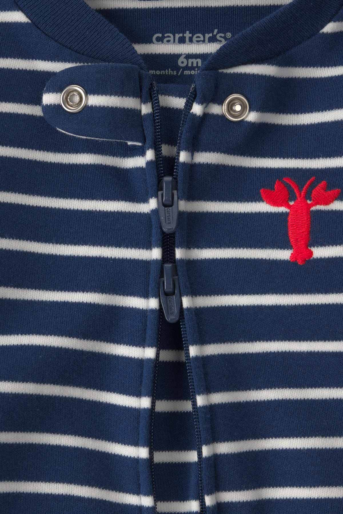 Carter's Erkek Bebek Uyku Tulumu Prematüre-9 Ay Mavi fotoğrafı 3 (önizleme)