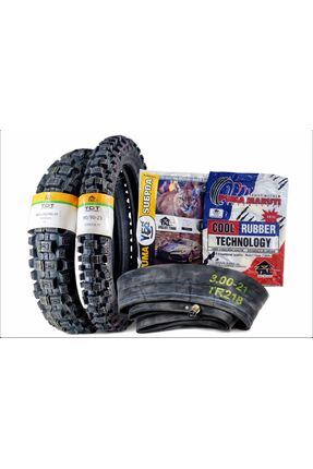 TDT TYRES 120/90-19 (460-19) VE 90/90-21 TT (İÇ LASTİKLİ TİP)+İÇ LASTIK SET