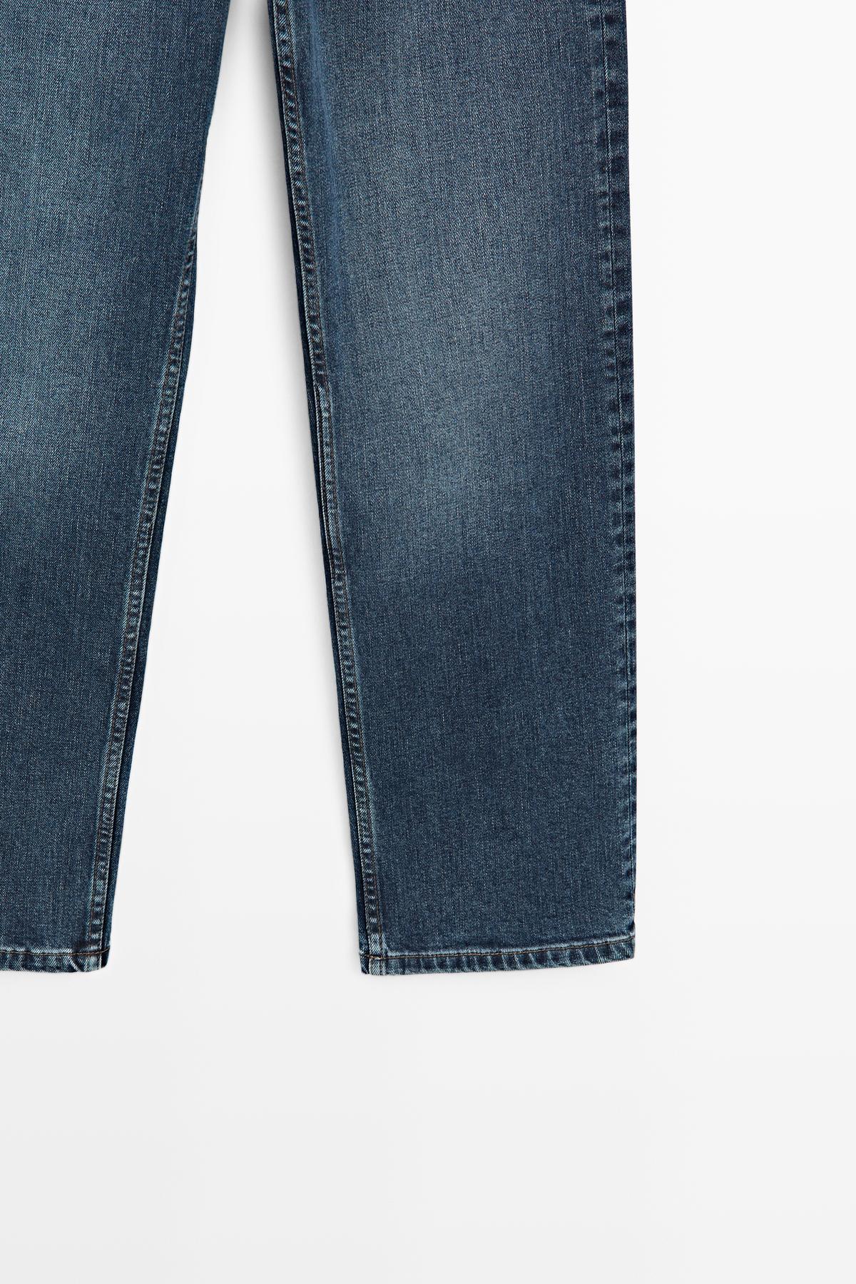 Massimo Dutti  Orta bel straight fit jean - Görsel 7