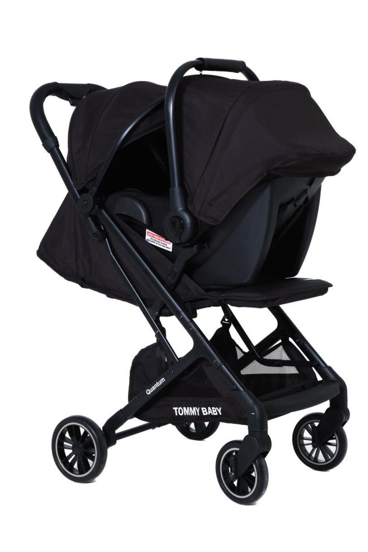 Tommybaby Quantum Kabin Travel Bebek Arabası Kabin Boy Bebek Arabası Pedli Katlanabilir Yağmurluk Hediye fotoğrafı 6 (önizleme)