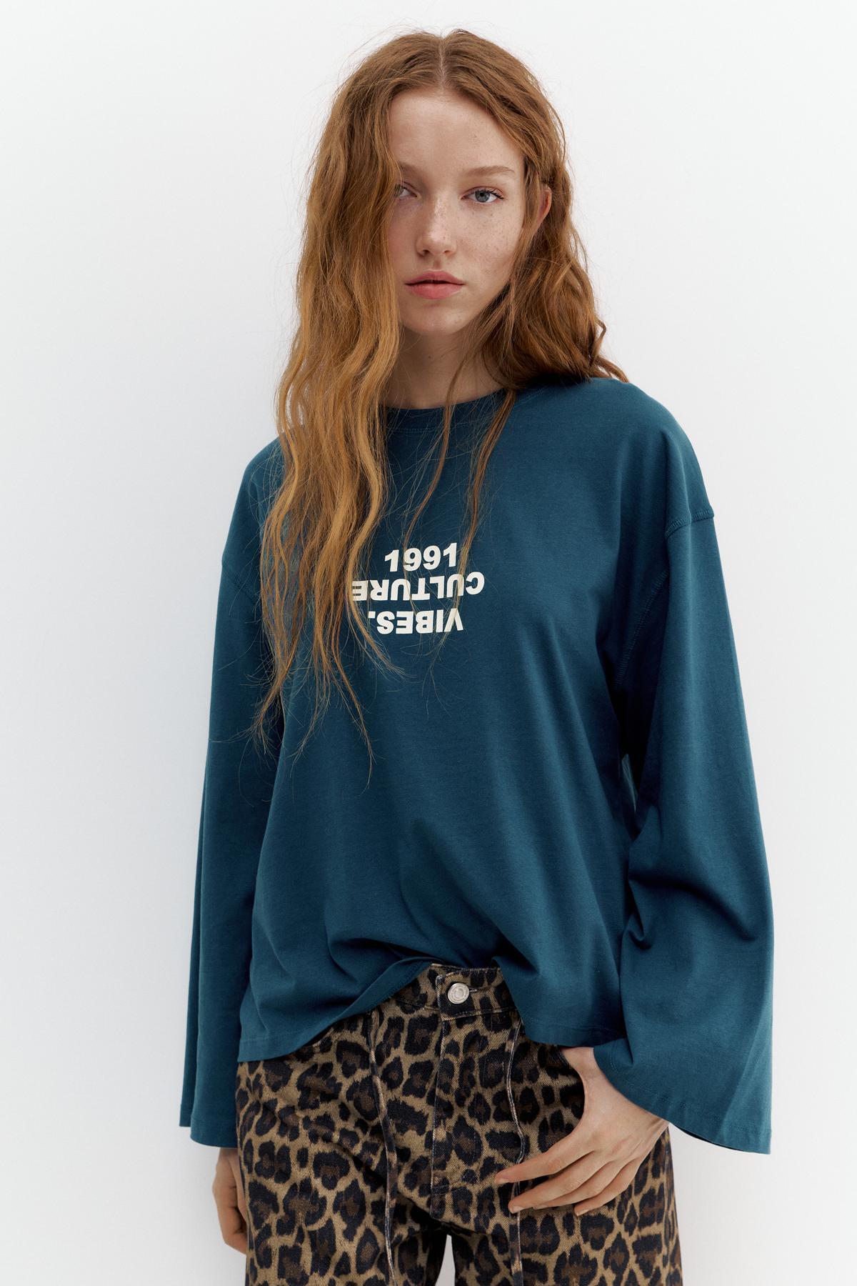Pull & Bear  Street Culture grafik tişört - Görsel 2