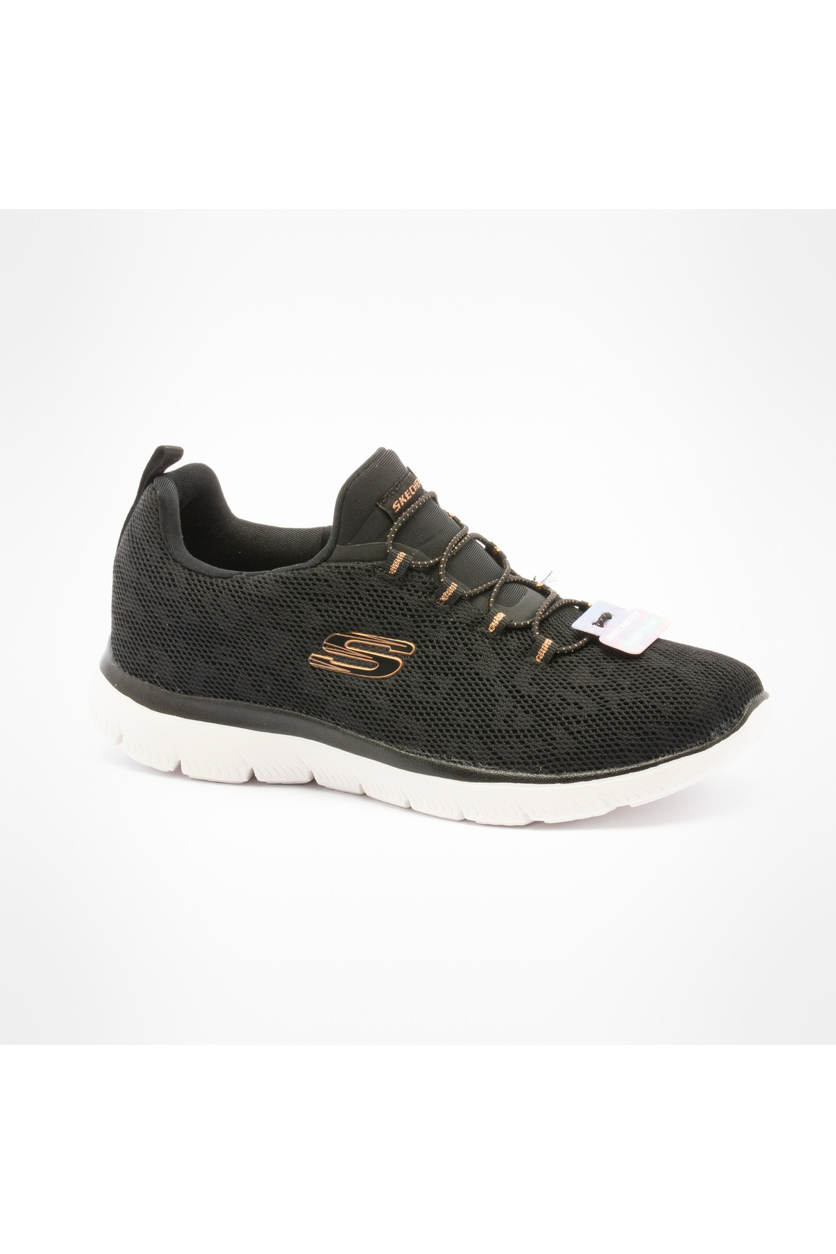 Skechers Summıts - Leopard Black-Gold Women's Sports Shoes 149037 Bkrg