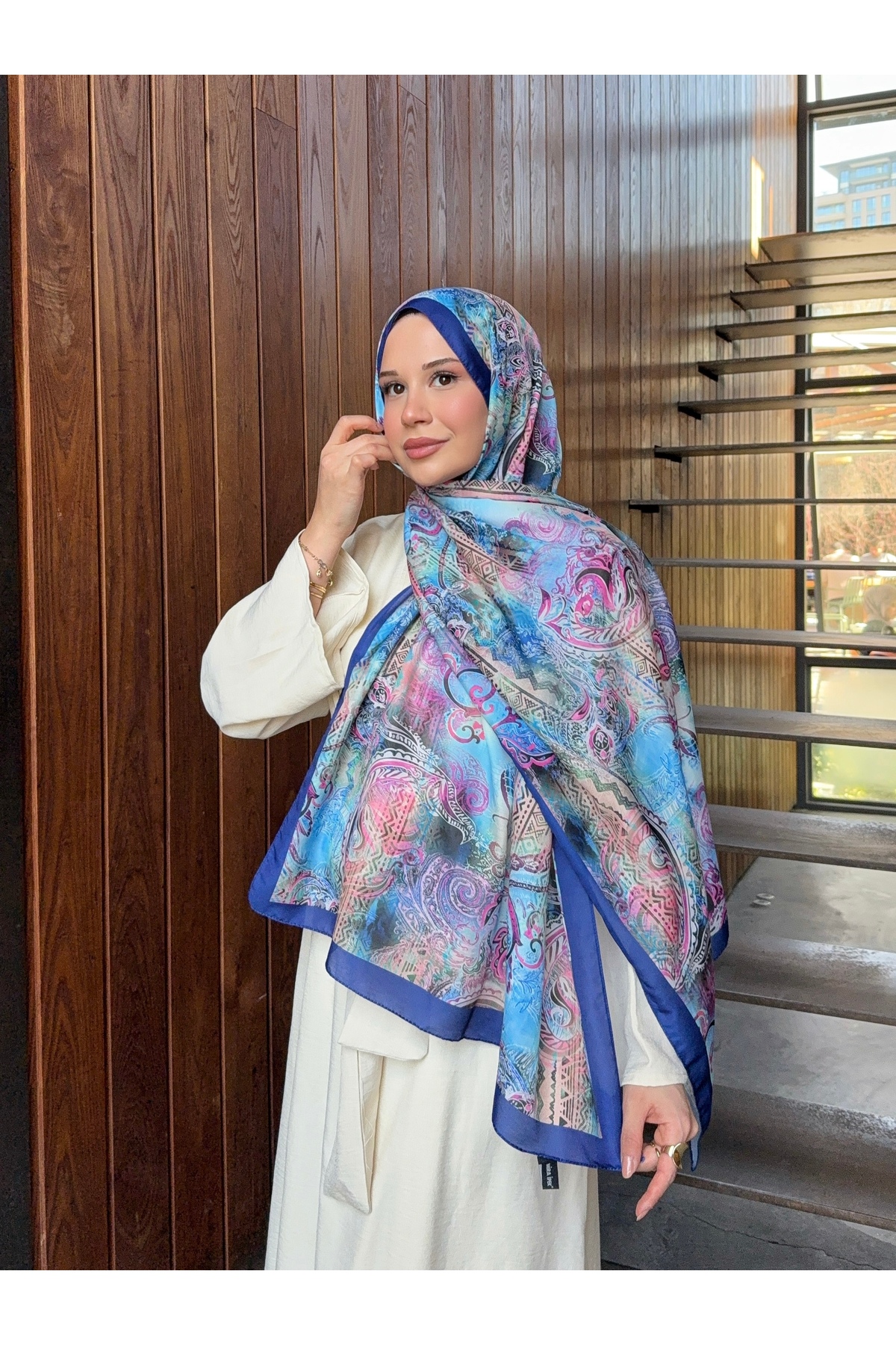 Patterned Cotton Soft Shawl Nostalgia Series ps223
