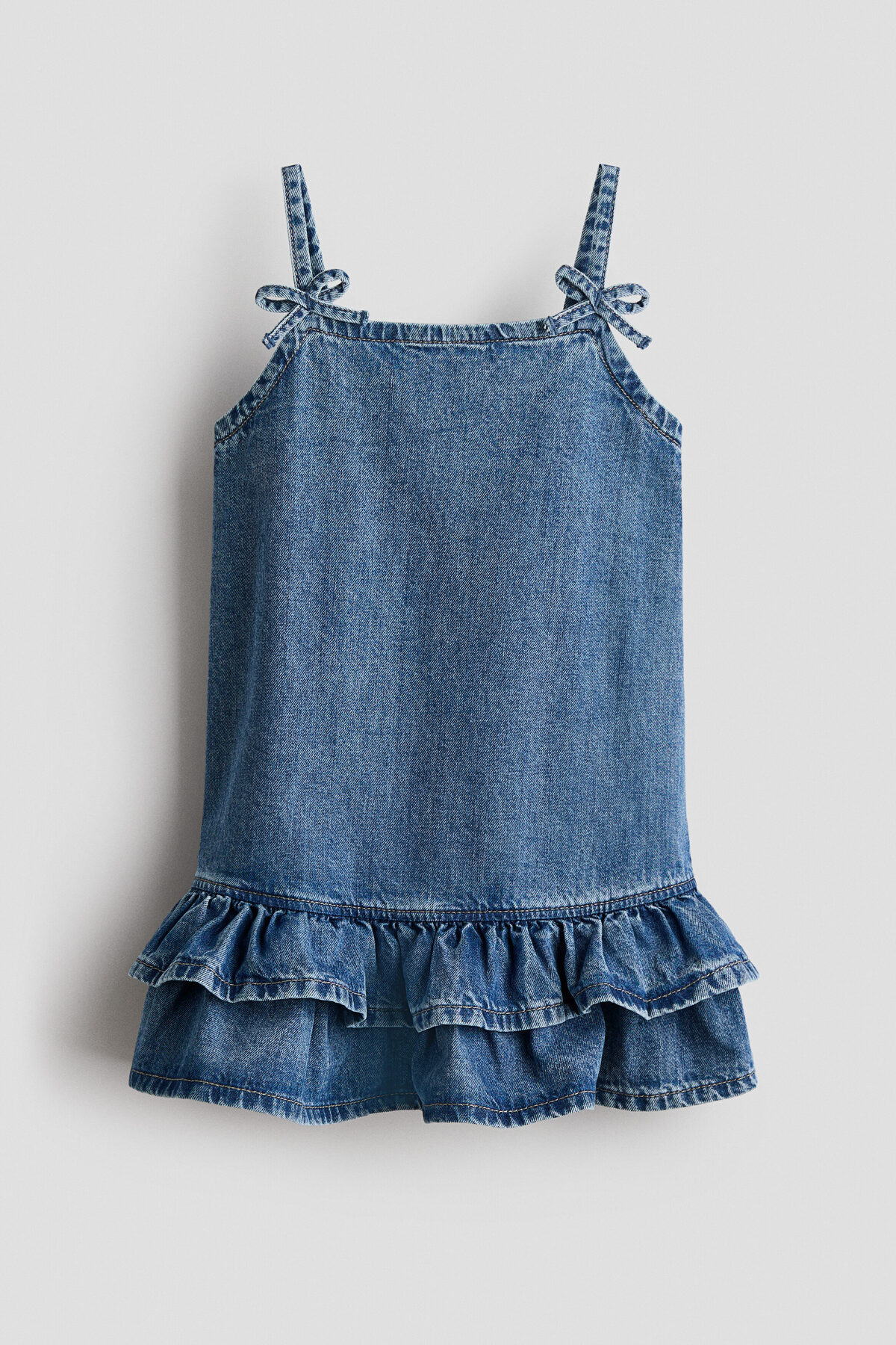 H&M Fiyonk Detaylı Kot Elbise