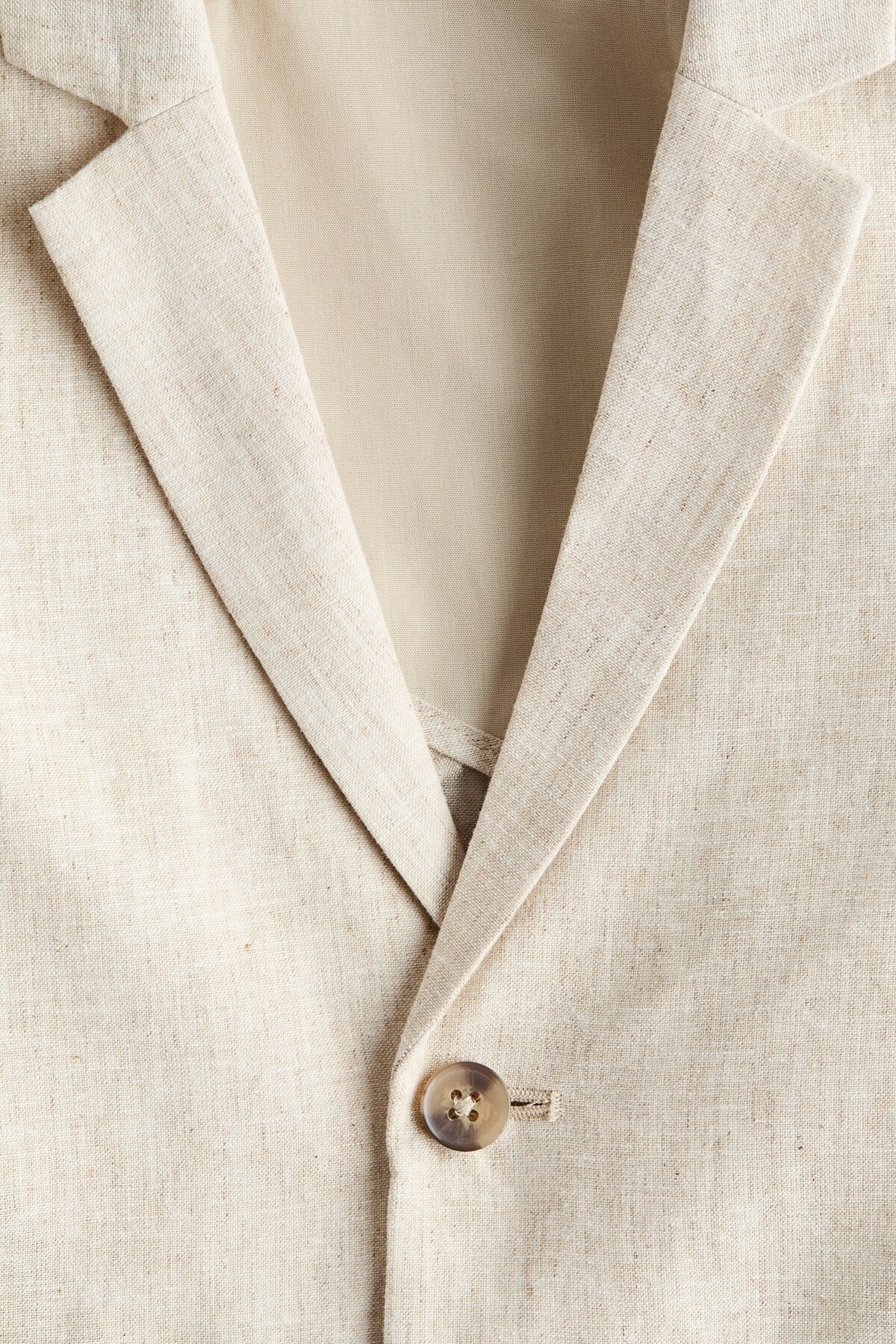 H&M Keten Karışımlı Blazer fotoğrafı 3 (önizleme)