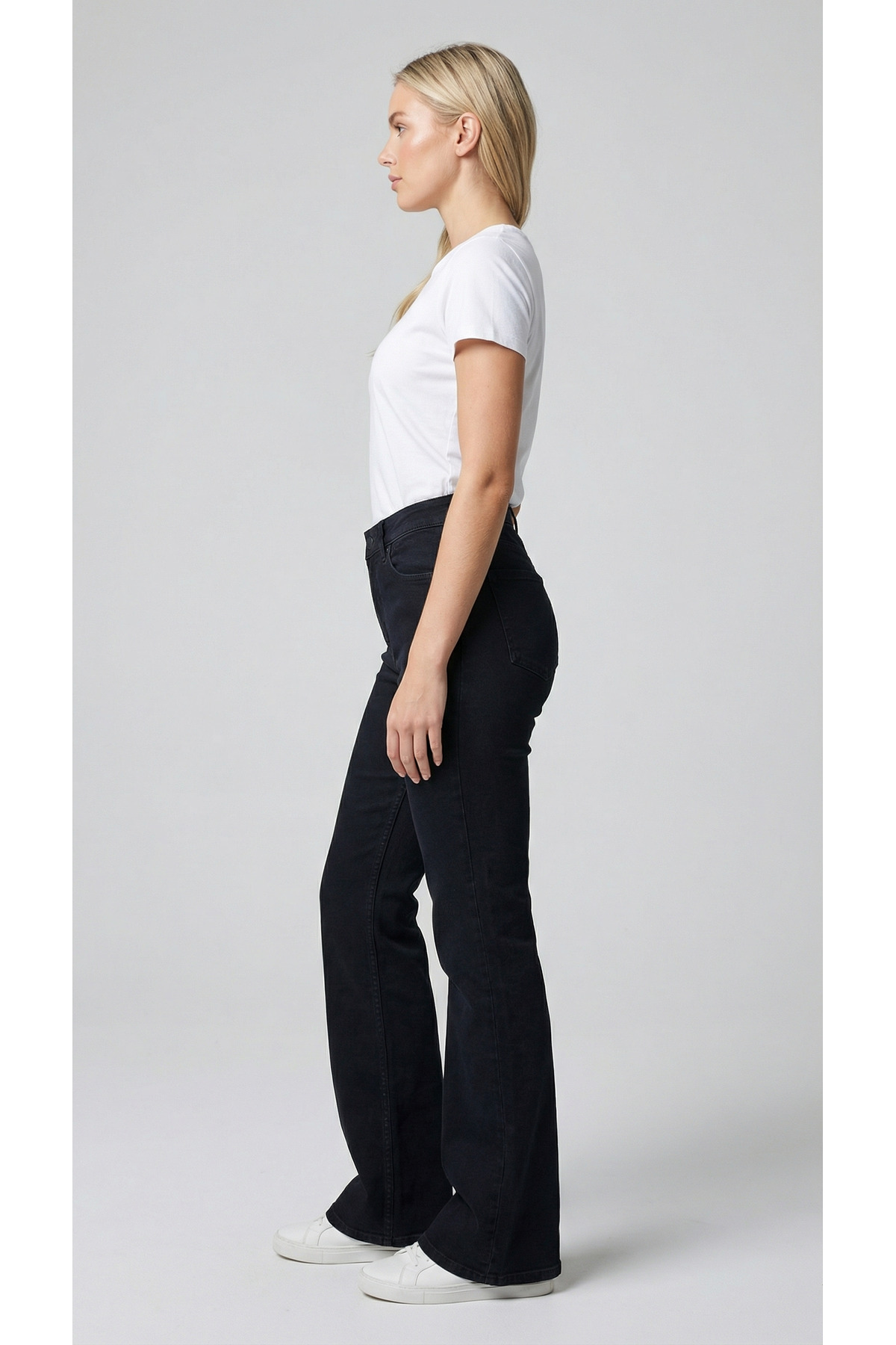 ENZİM JEANS  Kadın Süper Yüksek Bel Bootcut / İspanyol Paça Jean Pantolon - Görsel 6