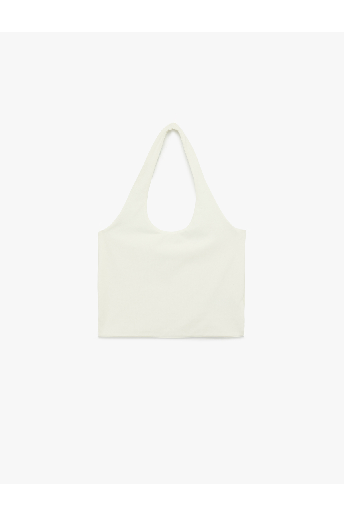 Koton Halter Yaka Kolsuz Pamuklu Crop Bluz görsel 2