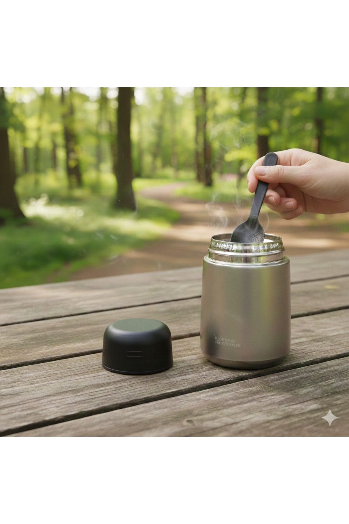 Star Termos Thermbox Paslanmaz Çelik Yemek & Mama Termosu 500 ml - BPA Free - Çatal Kaşık Aparatlı - Sızdırmaz fotoğrafı 2 (önizleme)