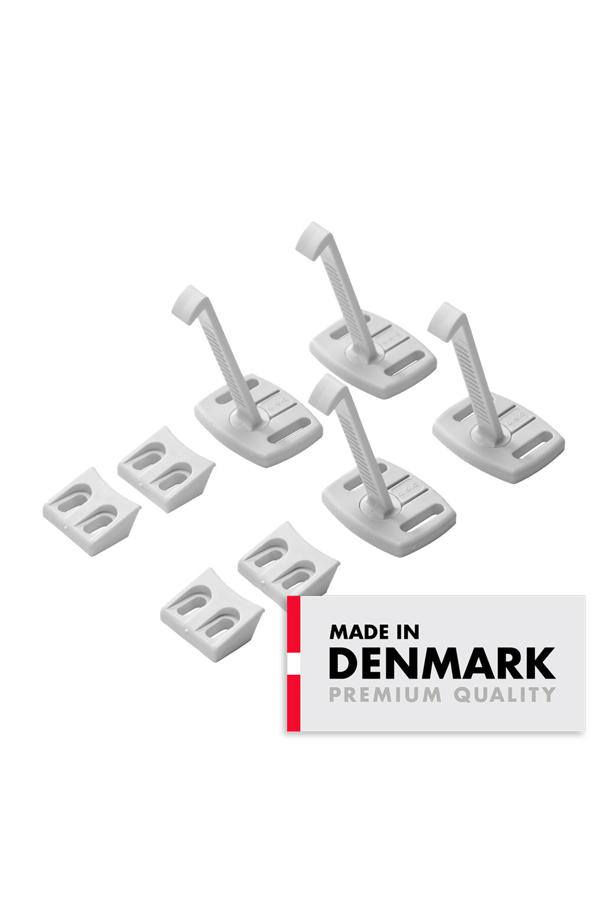 Babydan Çocuklar için Dolap ve Çekmece Açmayı Önleyici Kilit - 4 adet - Beyaz fotoğrafı 2 (önizleme)