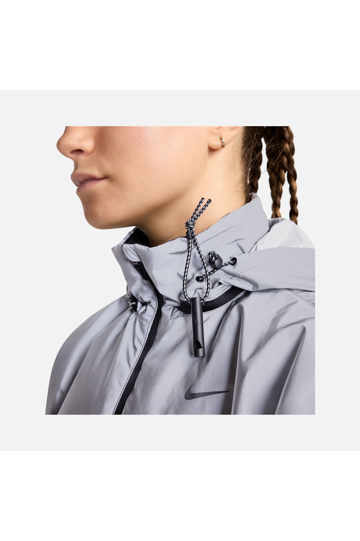 Nike Run Division Therma-Fit Reflective Running Full-Zip Kadın Gri Reflektörlü Spor Ceket / FV6420-011 görsel 5