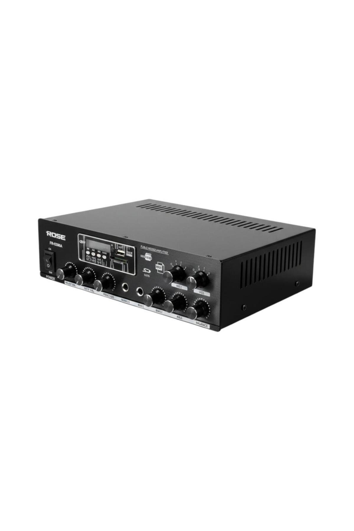 Rose FR-9200A 120Watt 2 Zonlu Hat Trafolu Anfi Usb/Sd/Bluetooth