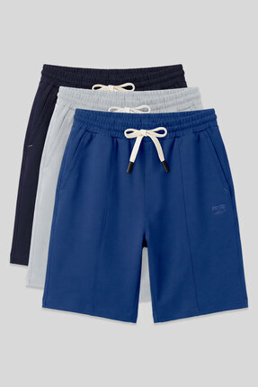 Air Jones Standart Fit Basic 3lü Paket Lacivert-Taş-Parlament Melanj Erkek Şo...