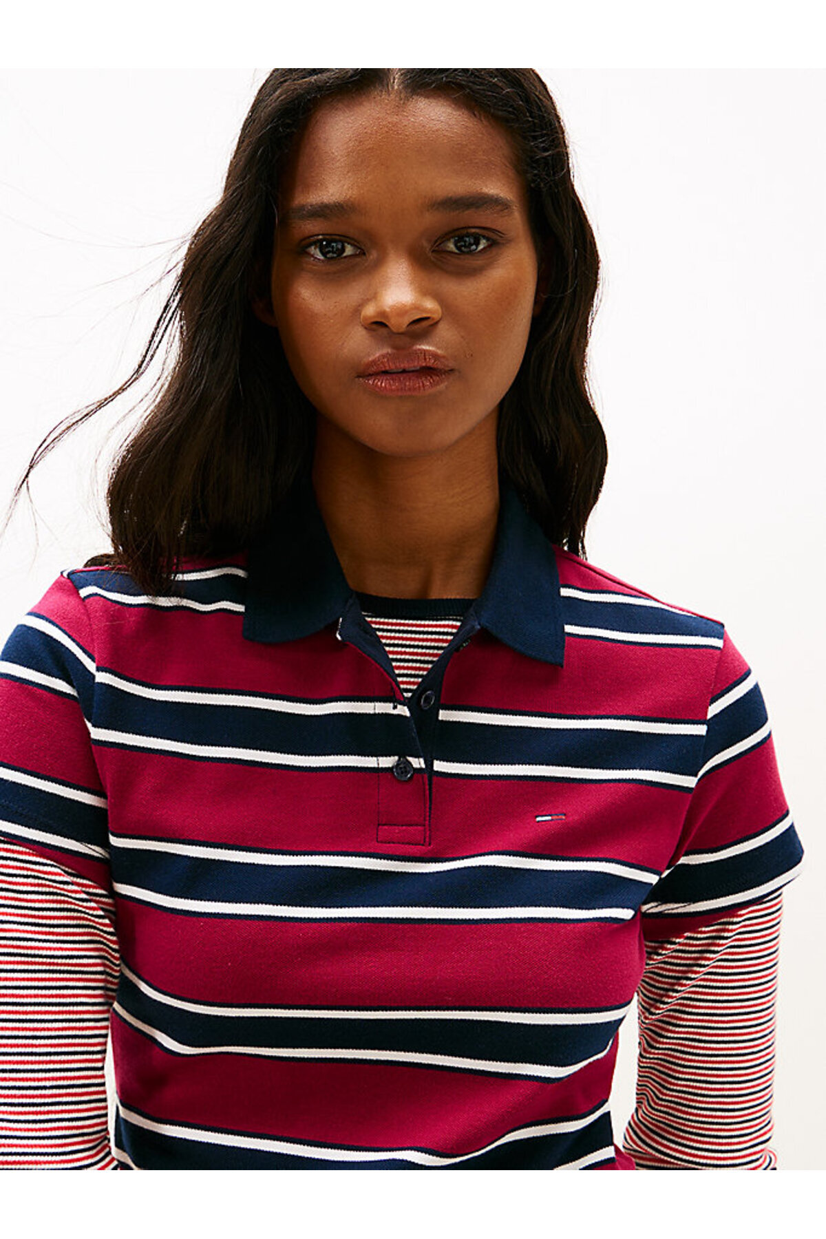 پولوشرت زنانه یقه پلو | تامی هیلفیگر Tommy Hilfiger DW0DW219310E3 BD - تصویر 2