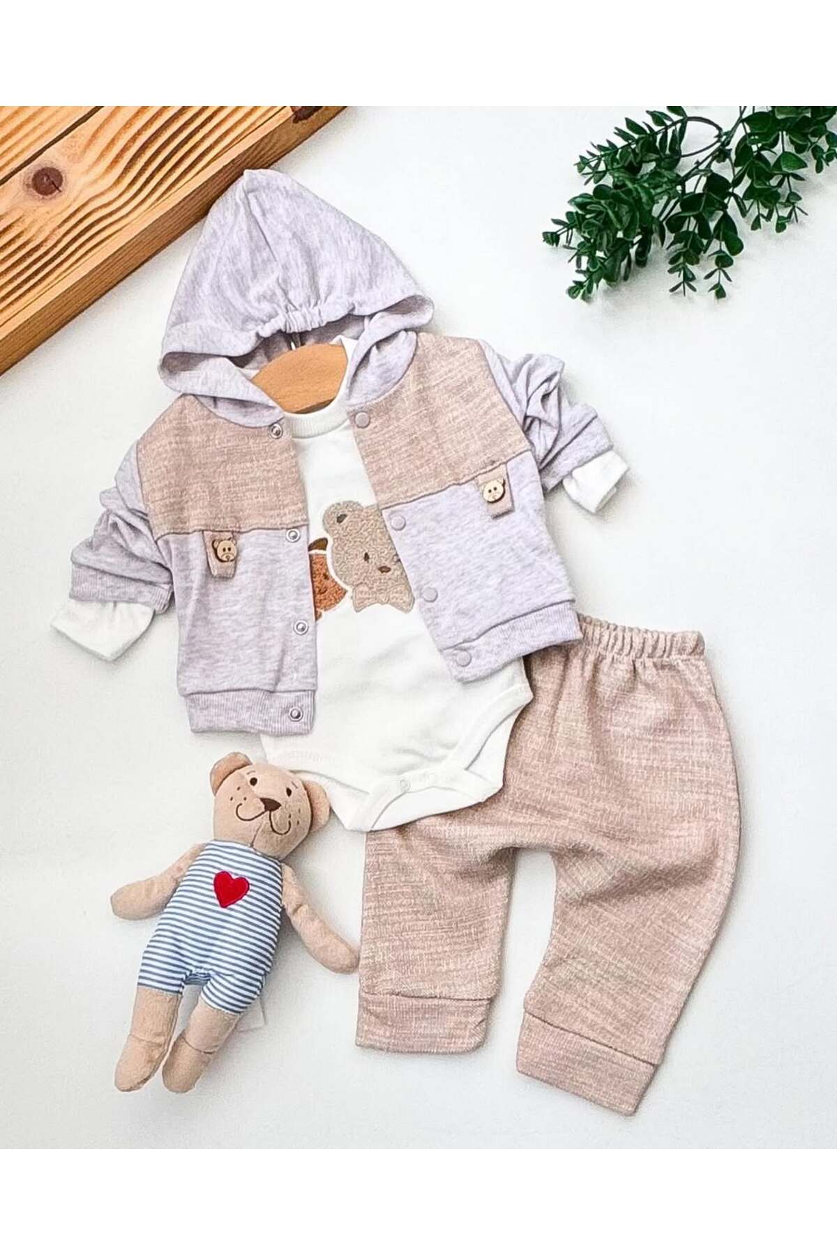 Pimadyo Büyük Doğum Seti (Hastane Çıkışı, Omuz ve Sırt Çantası, Çıtçıtlı Nohut Kundak) fotoğrafı 4 (önizleme)