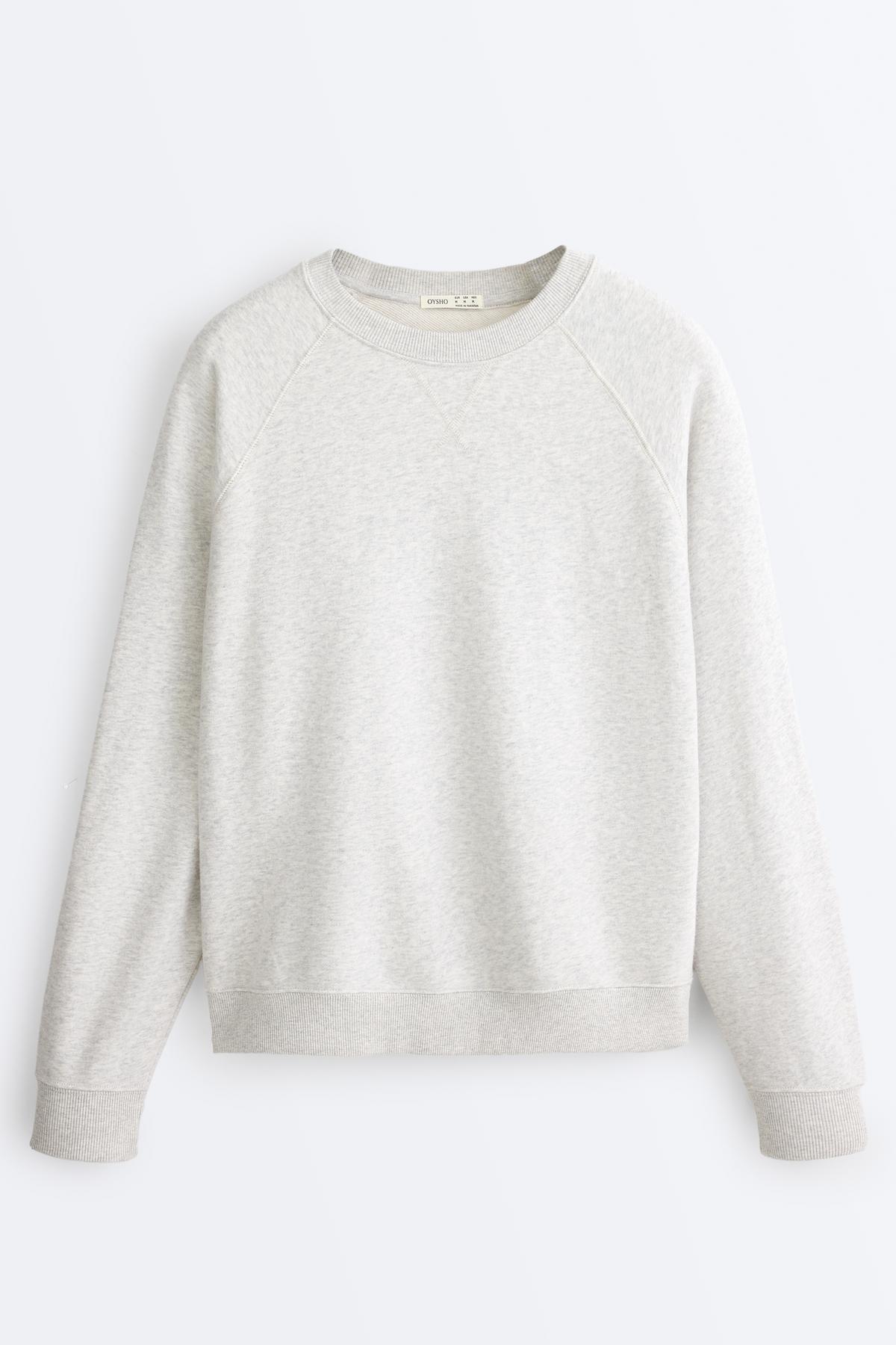 Oysho  Bisiklet yaka melanj sweatshirt - Görsel 7