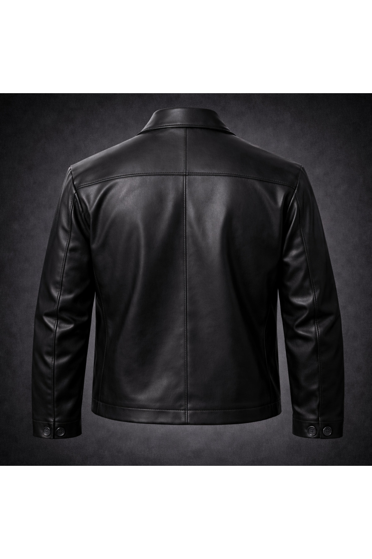 Boymen  Siyah Erkek Deri Ceket Mevsimlik ceket old money deri ceket - Görsel 6