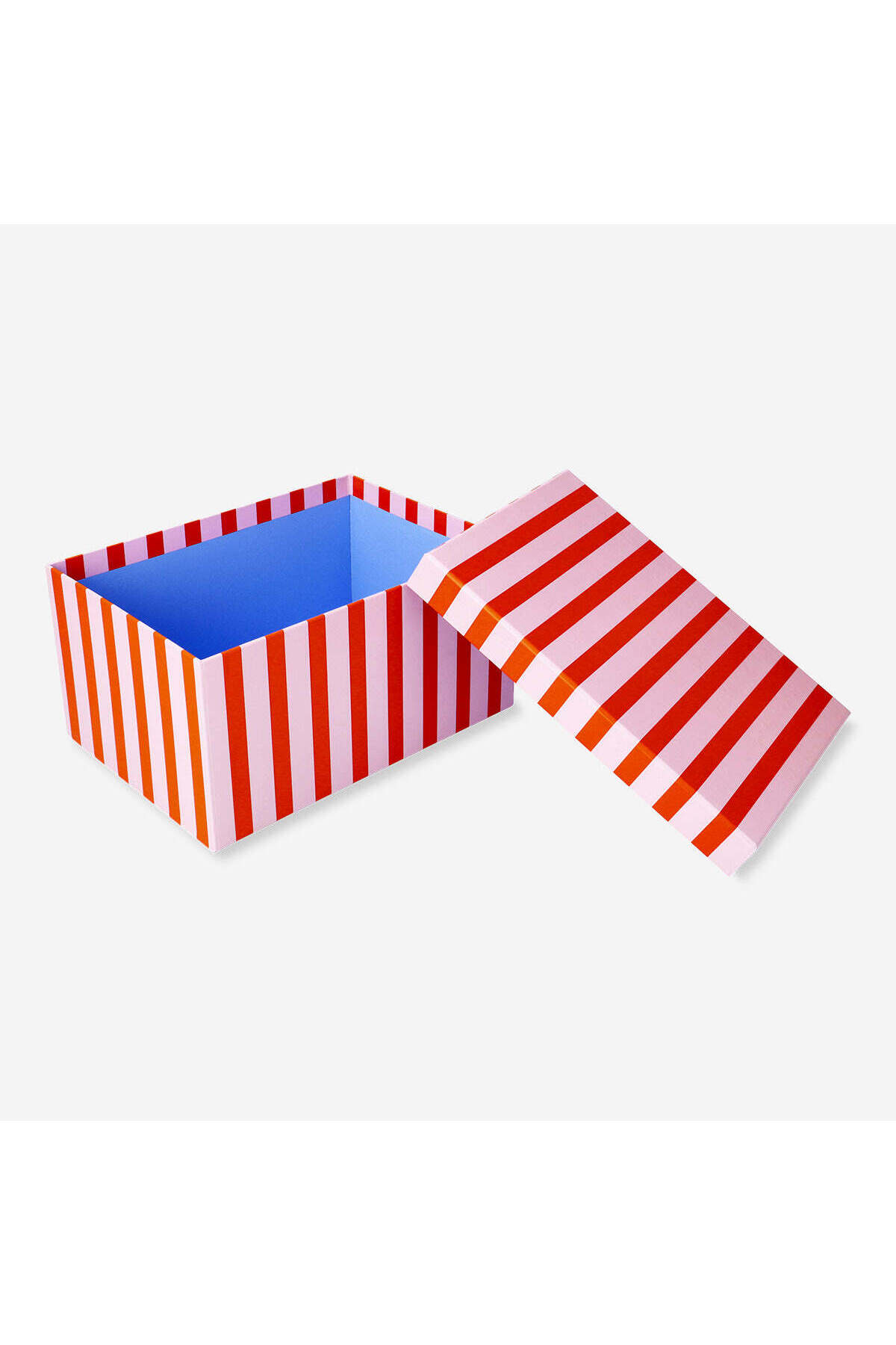 Pink Red Striped Box