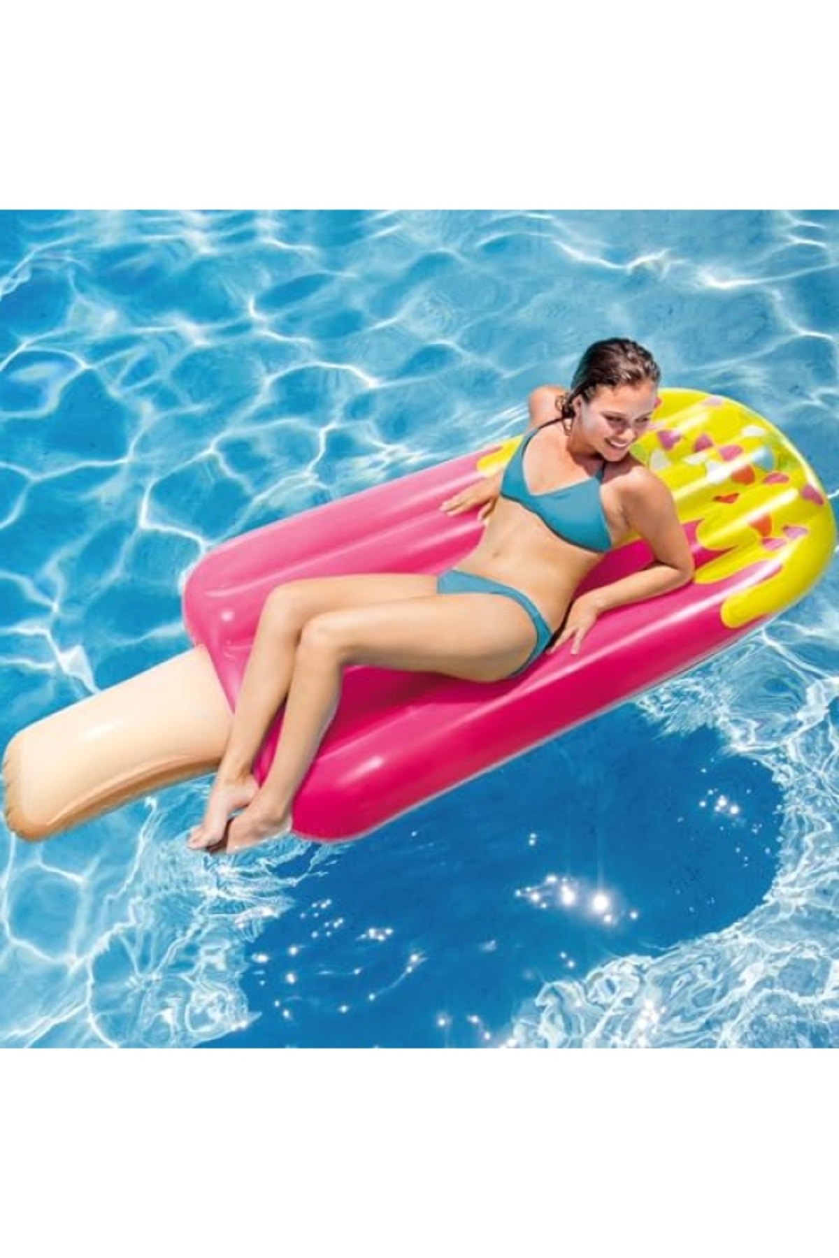 markentegra Gerçekçi Baskılı Renkli Popsicle Mat - 183 x 66 cm fotoğrafı 2 (önizleme)