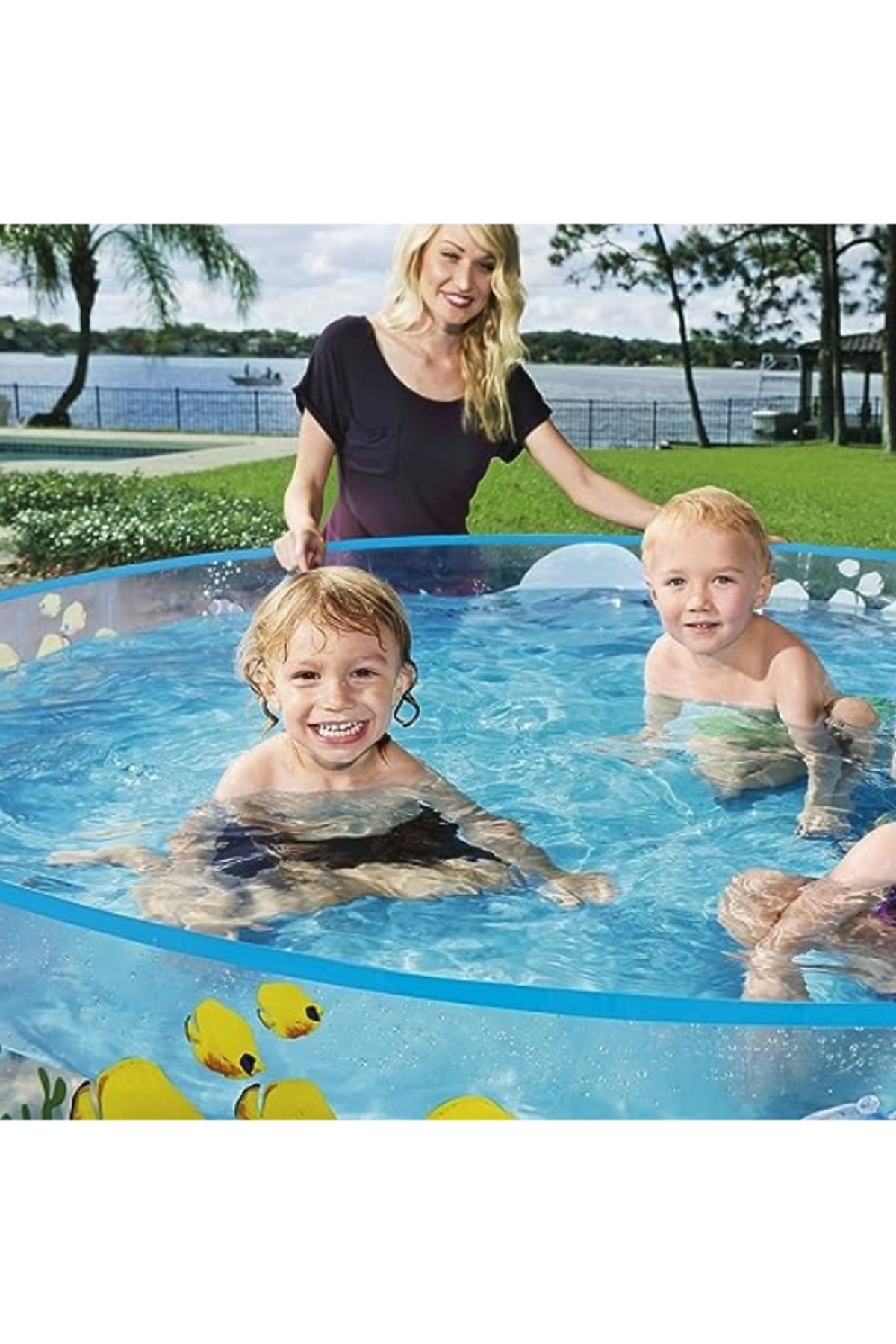 markentegra Portatif Çocuk Havuzu 183x38 cm - Güvenli ve Eğlenceli fotoğrafı 2 (önizleme)