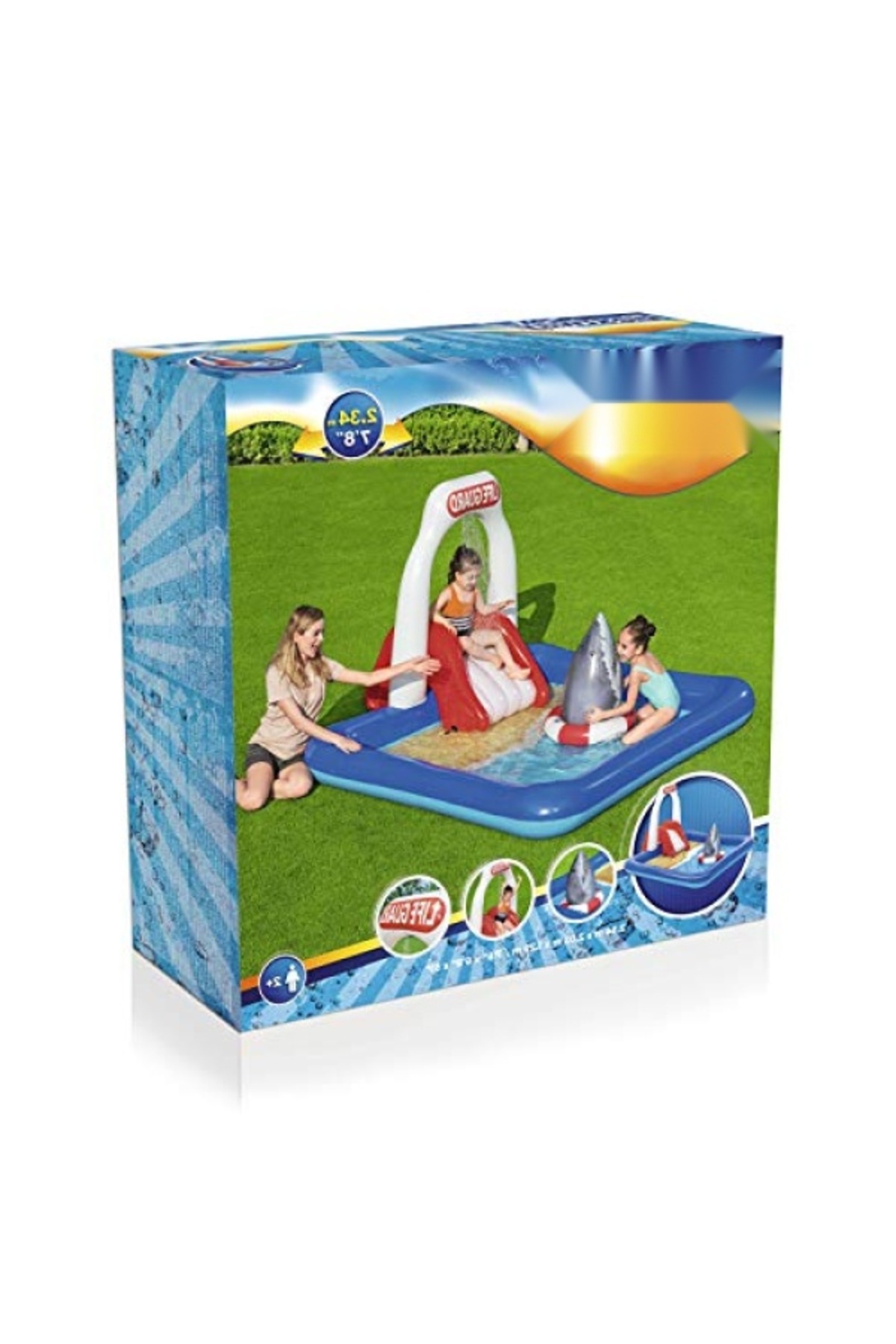 markentegra Taşınabilir Köpekbalığı Şeklinde Kaydıraklı Havuz fotoğrafı 3 (önizleme)