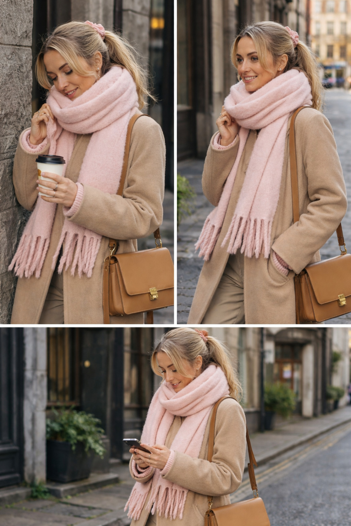 Wega Moda  İthal Puffy Cherry Atkı Şal Omuz Şalı - Büklümlü Atkı Şal - Puffy Cherry Yumuşak Omuz Şalı - Görsel 3