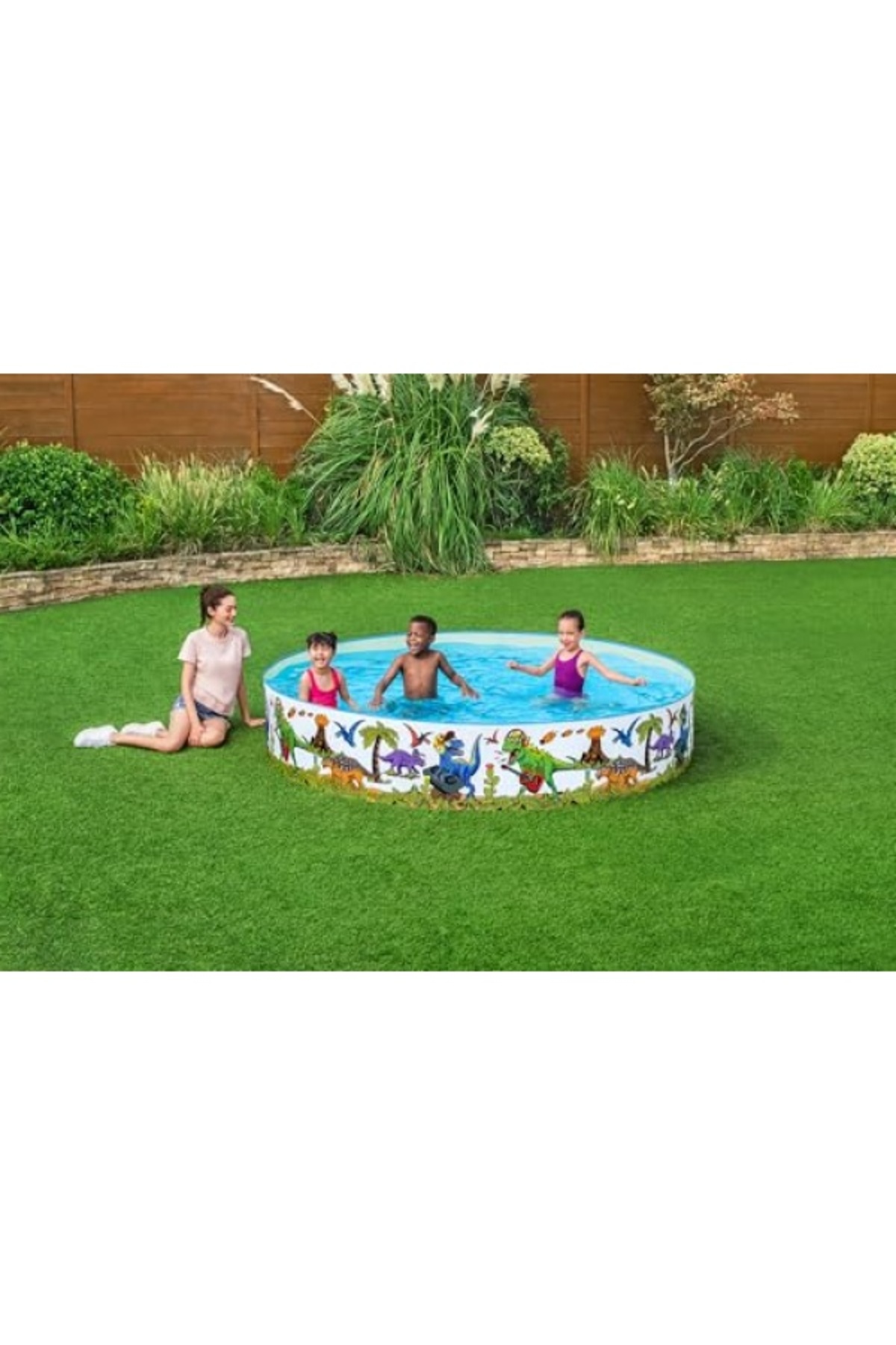 markentegra Renkli Su Geçirmez Yüzme Havuzu - 244x244x46 cm fotoğrafı 2 (önizleme)