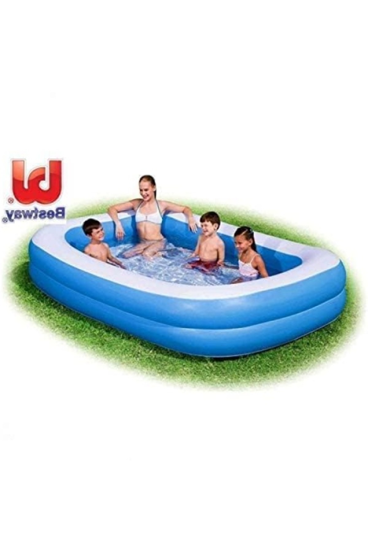 markentegra Dikdörtgen Mavi Şişme Havuz fotoğrafı 2 (önizleme)