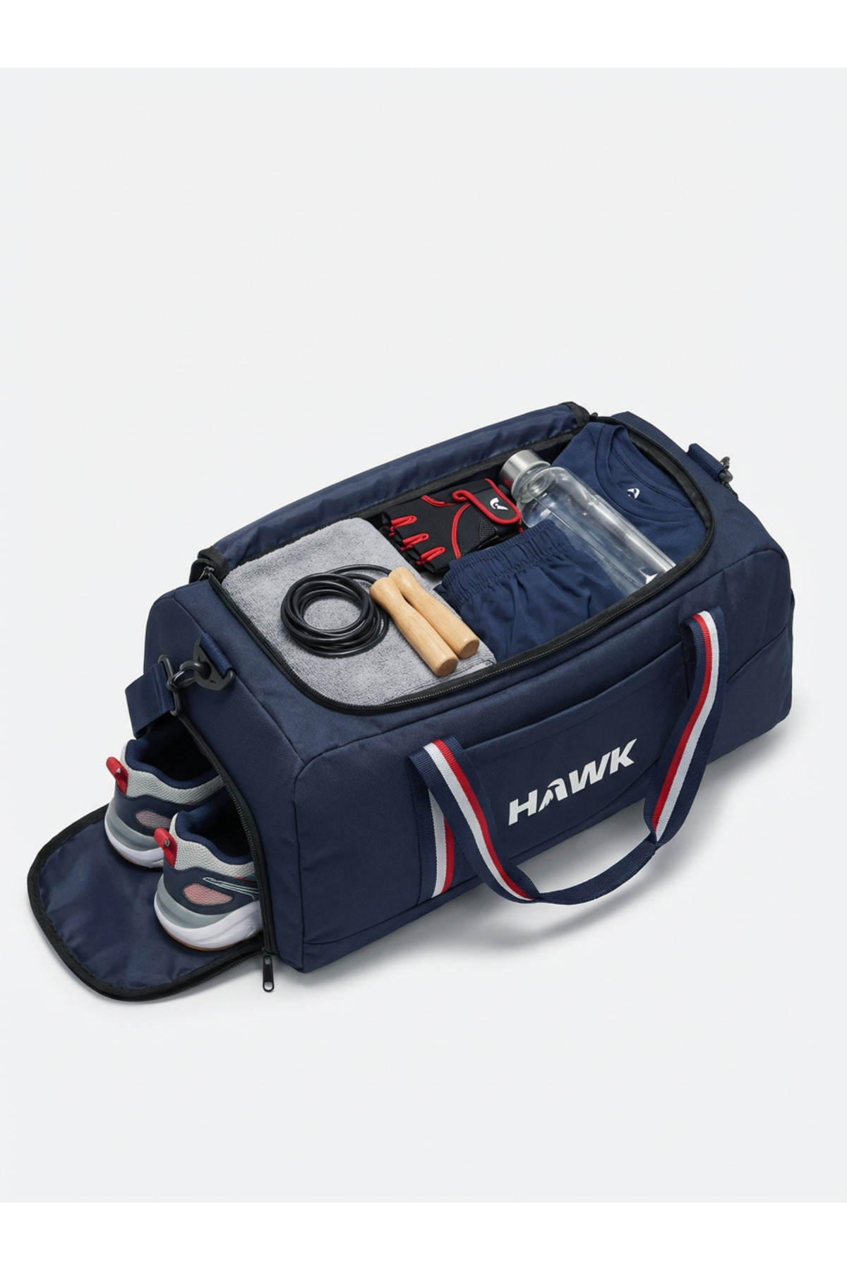 HAWK  Ayakkabı Gözlü L Boy 50*25*23 Spor Salonu Halı Saha Günlük Unısex Seyahat El Omuz Valizi