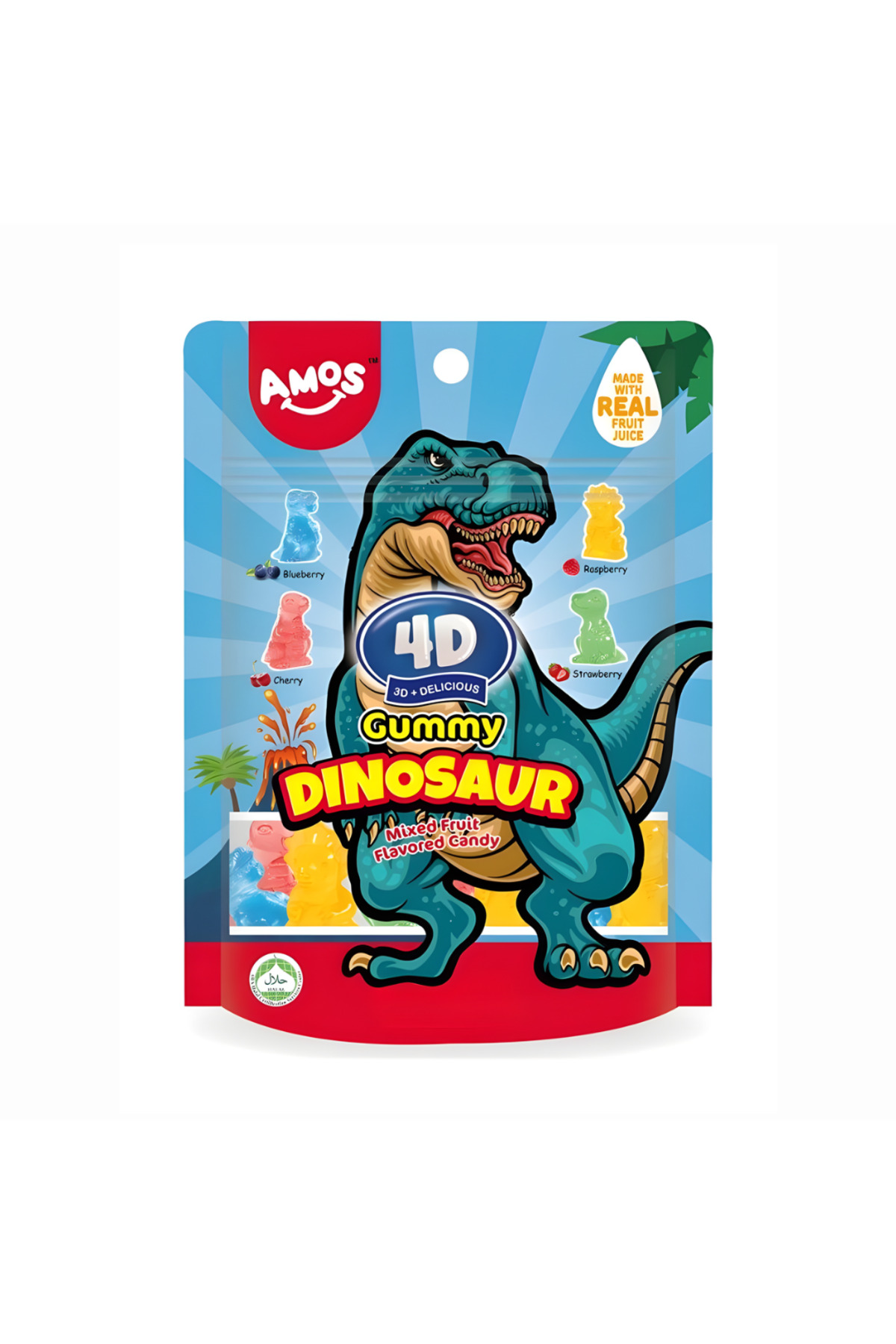 Amos 4D Gummy Dinosaur 64g - Fiyatı, Yorumları