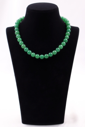 SAURACHI Aventurin Taşı Kolye Doğal Taş Dizi 10 mm