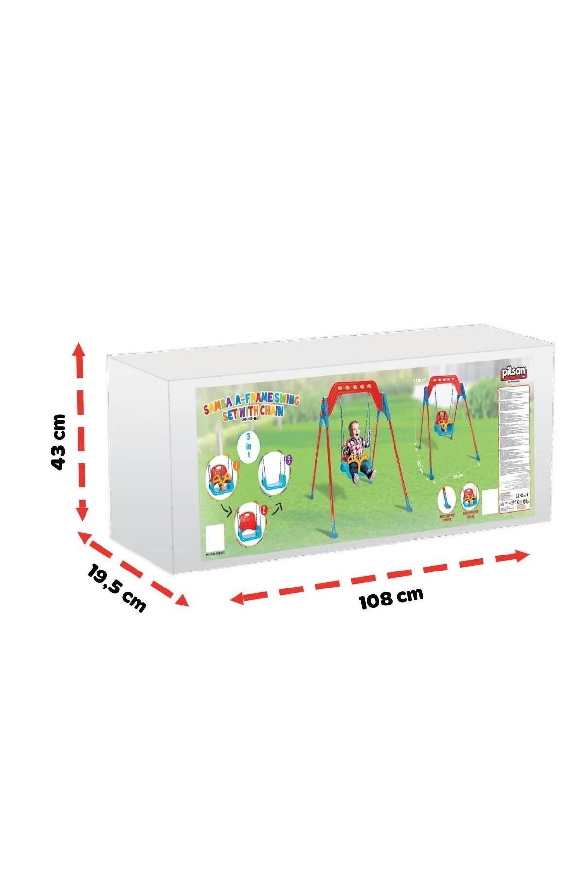 PİLSAN Demir Ayaklı Zincirli Samba Salıncak fotoğrafı 3 (önizleme)