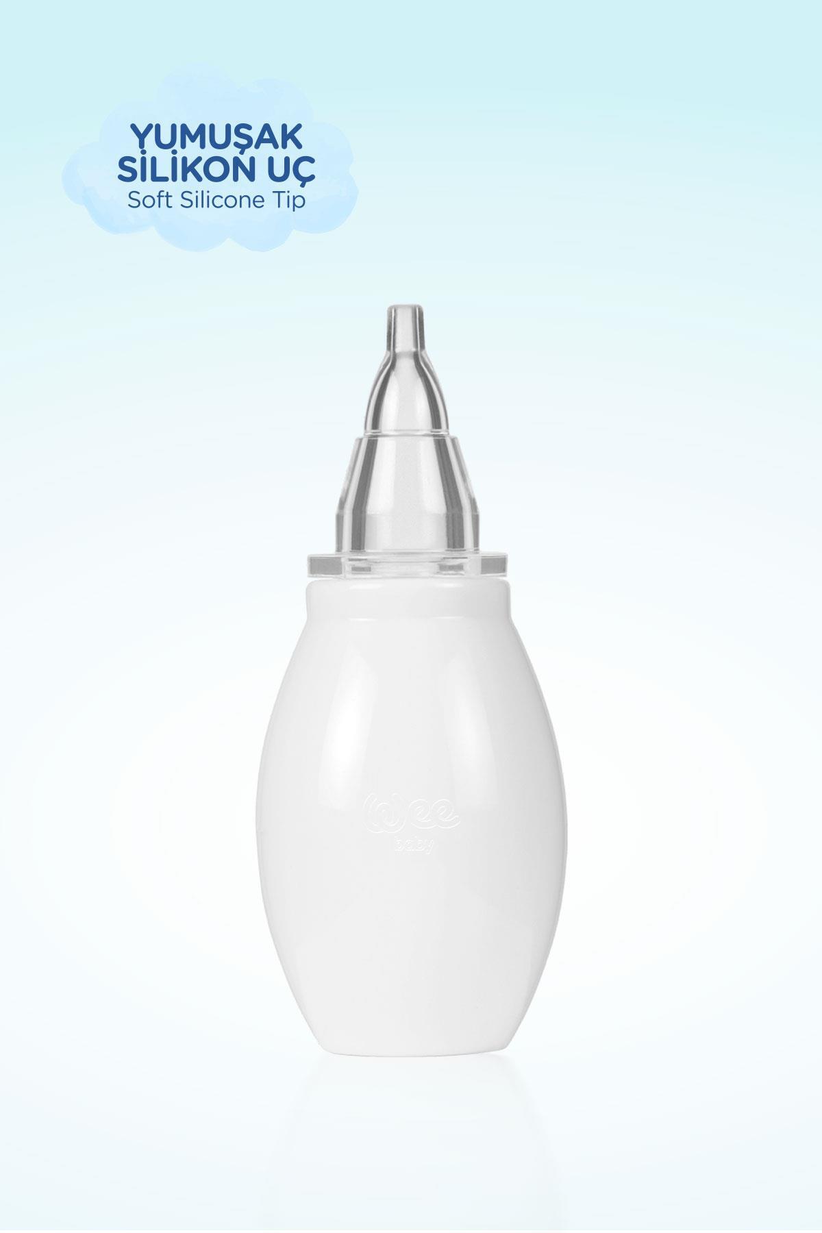 Wee Baby Silikon Burun Aspiratörü - BEYAZ fotoğrafı 3 (önizleme)