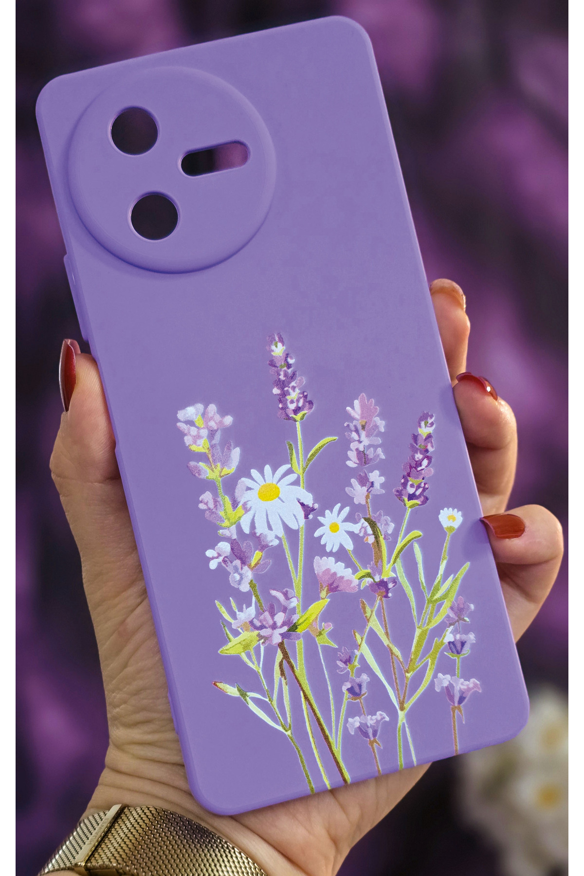 Casper Via A40 Compatible Printed Silicone Lilac Case