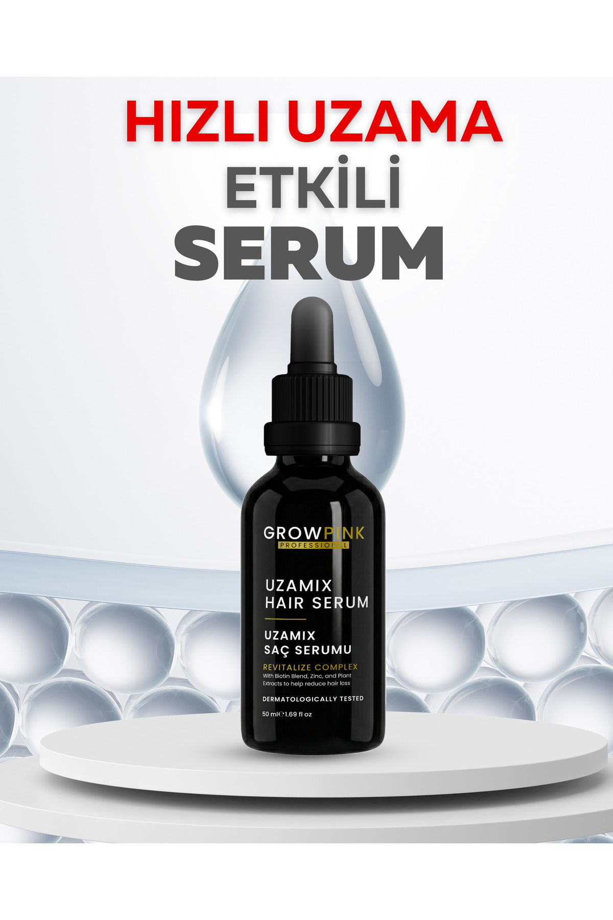 Hızlı Saç Uzatıcı Uzamix Şampuan ve Serum Seti - Dökülme Karşıtı Güçlendirici — GRW-SU-SET — تصویر 3 از 4