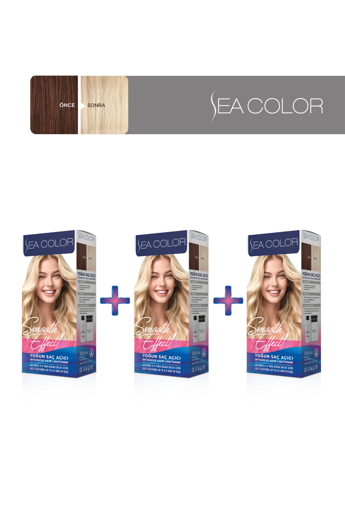 Sea Color 3'lü Paket Yoğun Saç Açıcı Seti — 152.29S.004