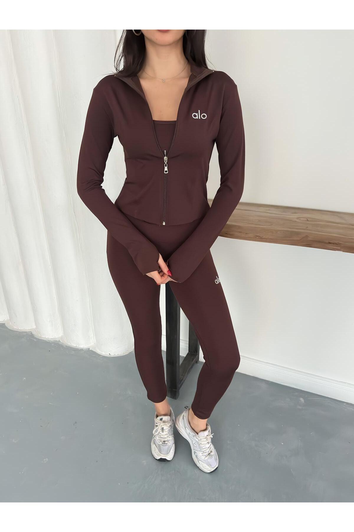 Alo 3’lü Alt Üst Takım – Yeni Sezon – Rahat Kesim Kadın Üçlü Set