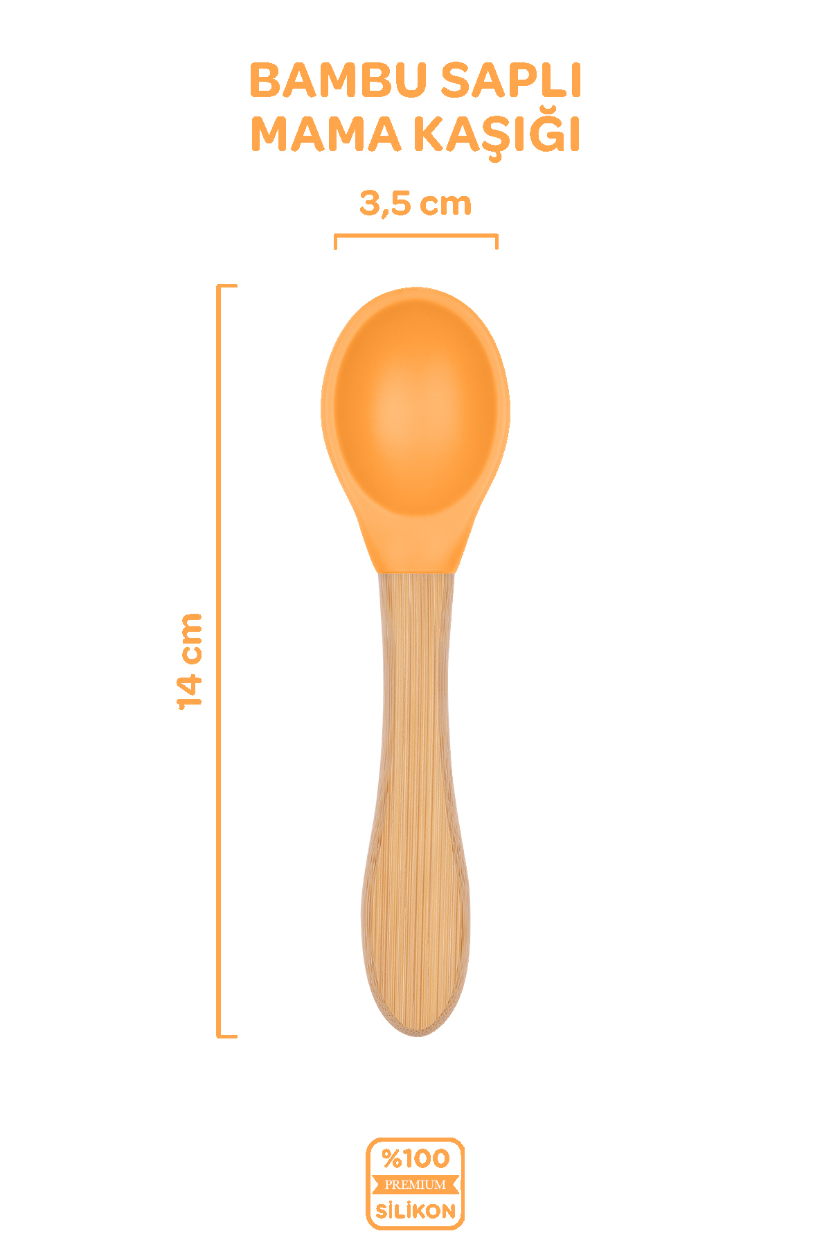 Moki Silikon 5’li Set Candle Turuncu / Mama Önlüğü, Mama Tabağı, Kaşık, Çatal, Diş Kaşıyıcı fotoğrafı 5 (önizleme)