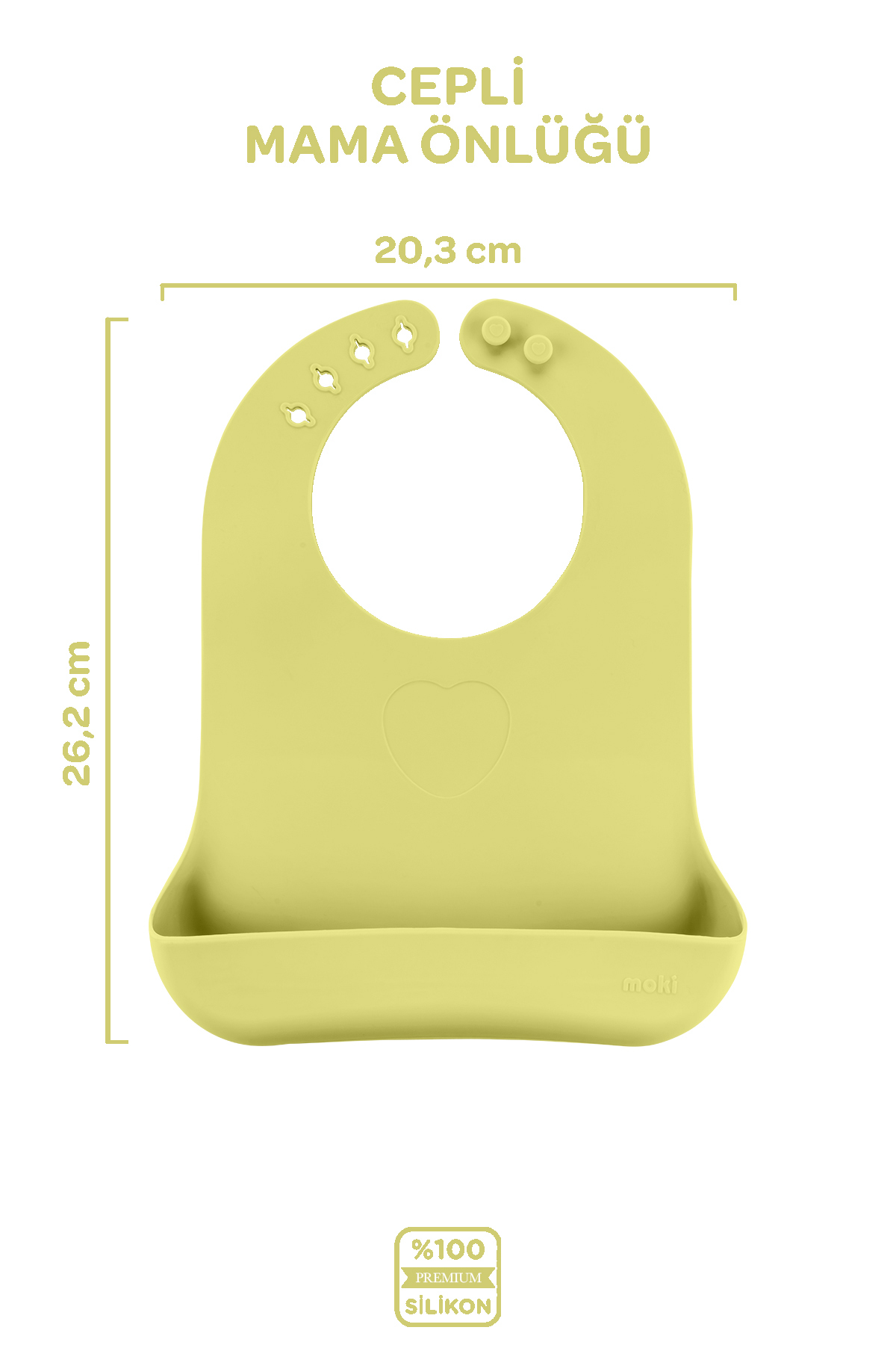 Moki Silikon Beslenme Seti 2'li Pond Yeşil / Mama Önlüğü, Mama Tabağı fotoğrafı 6 (önizleme)